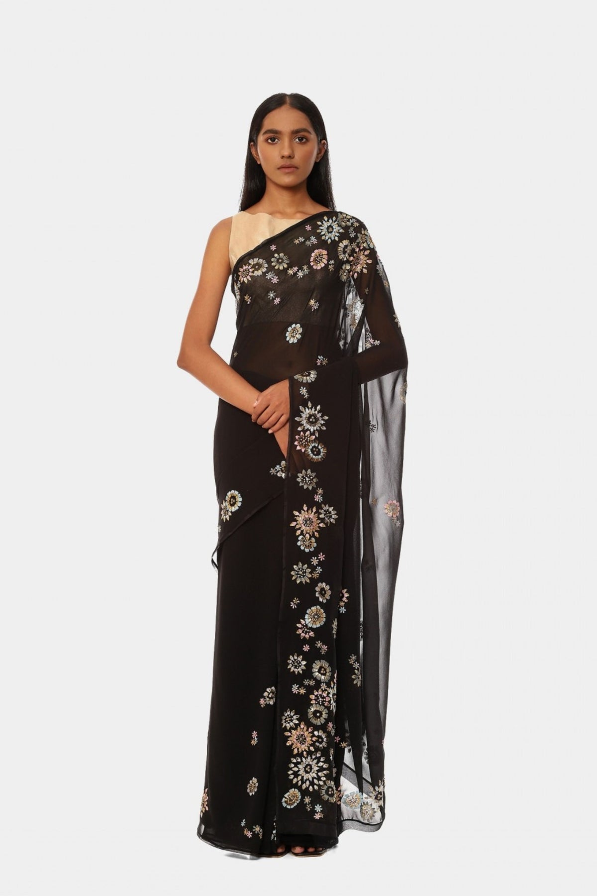 The Embroidered Gala Saree
