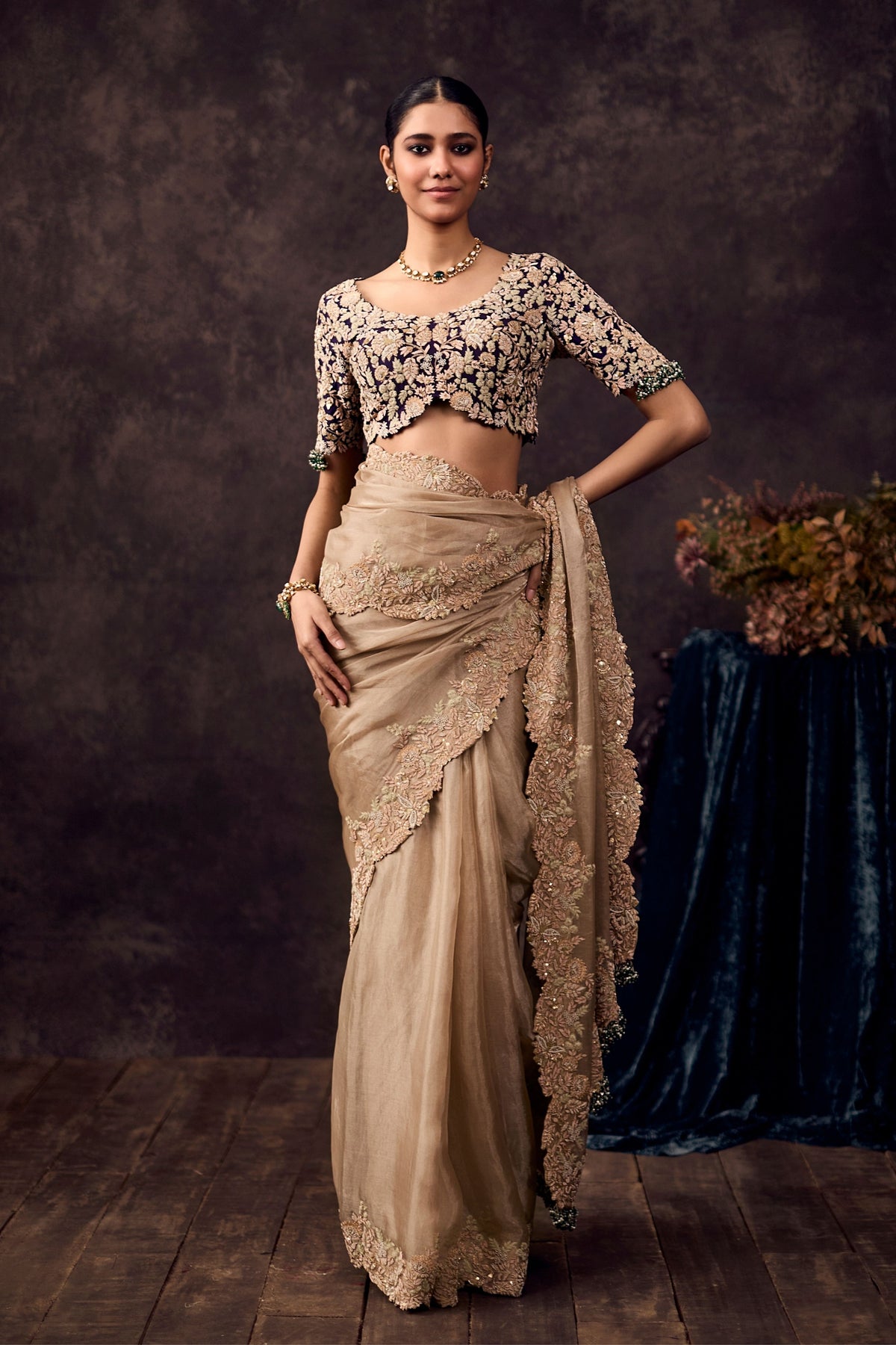 As Resham Palla Tissue Saree