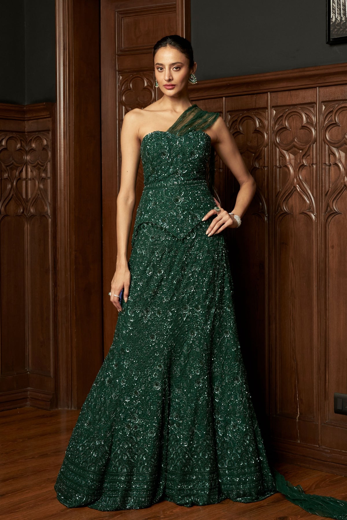 Emerald Fishcut Lehenga Set