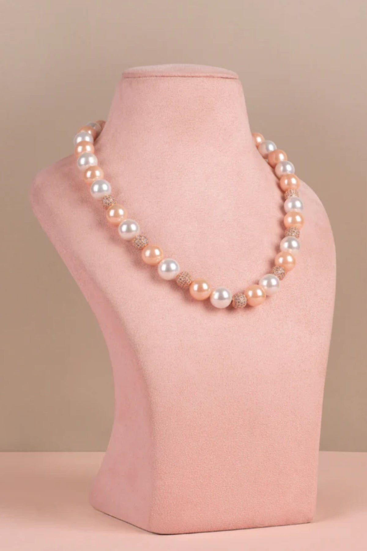 Swarovski Orange &amp; White Necklace