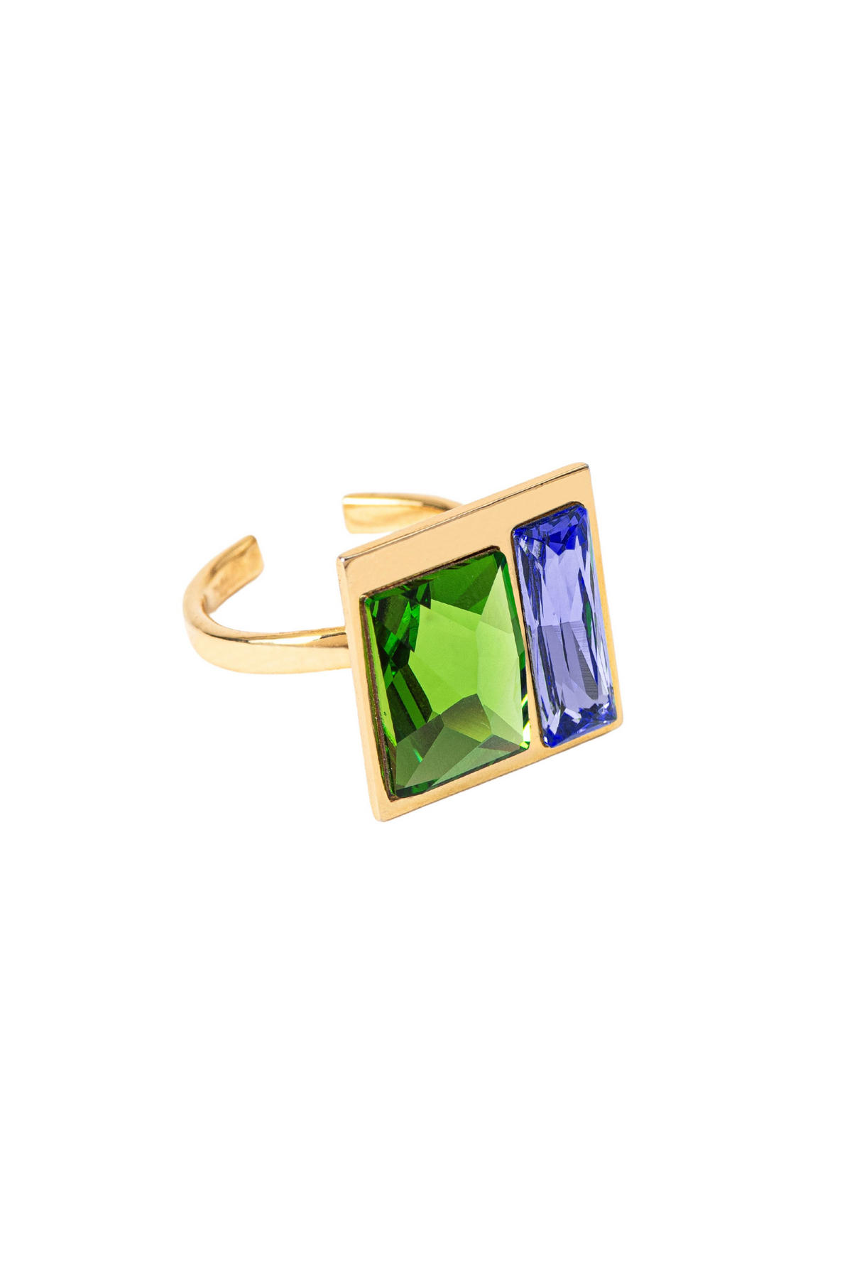 Fusion Crystal Ring - Fern &amp; Lavender