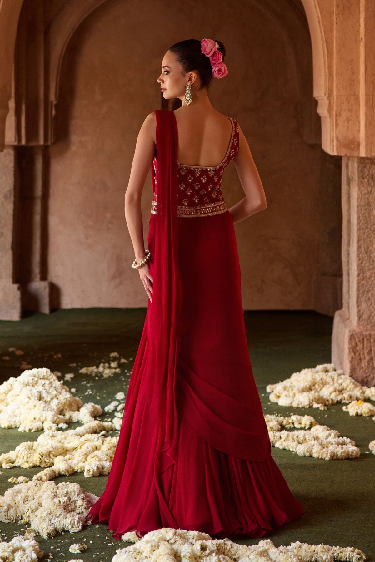 Tilottama Draped Saree Set