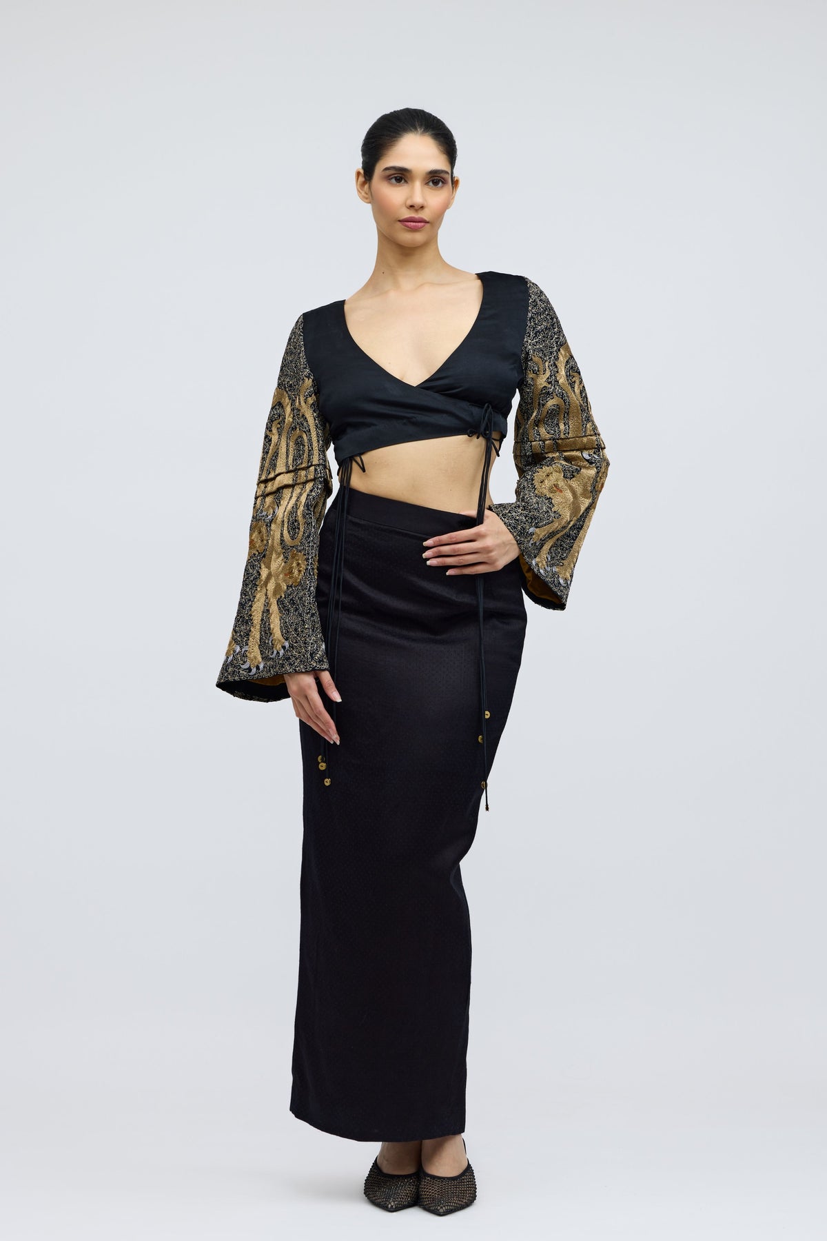 Booti Mashroo Silk Skirt