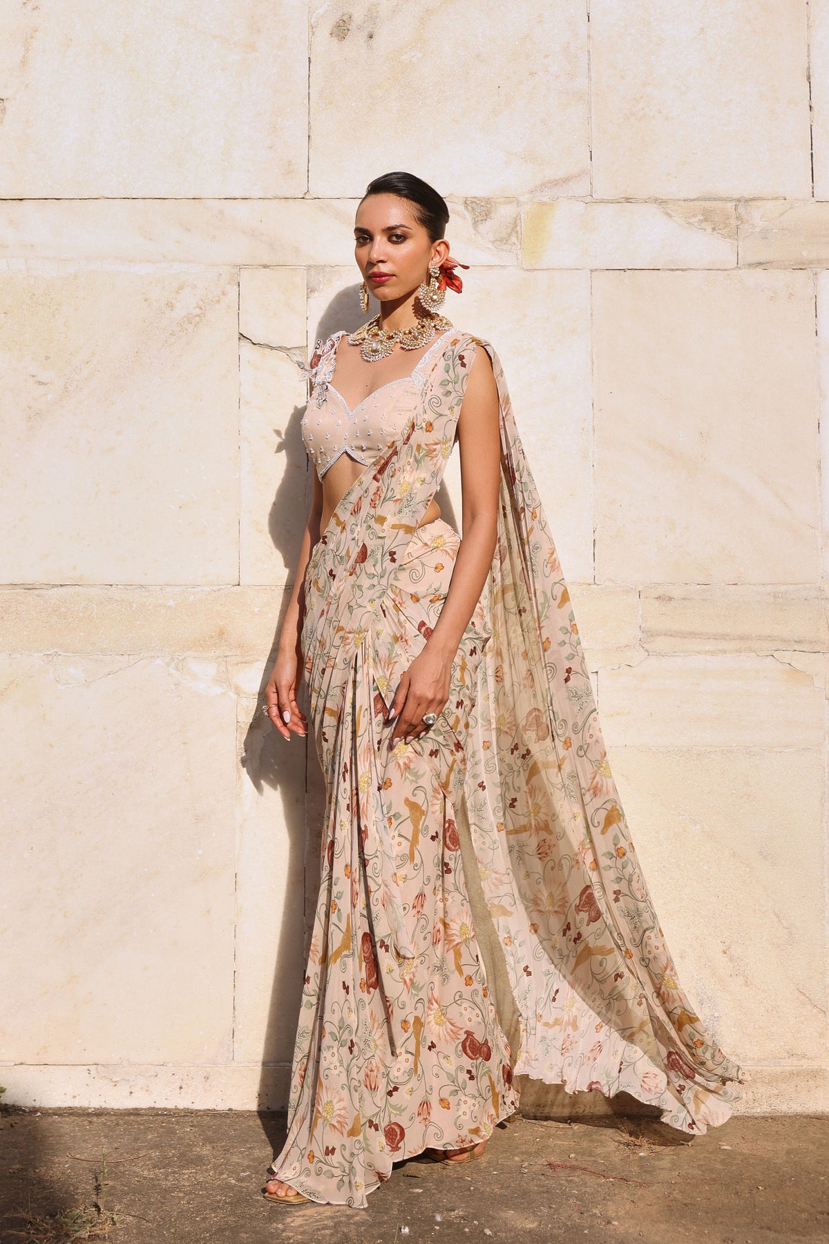 Vihana Printed Draped Saree