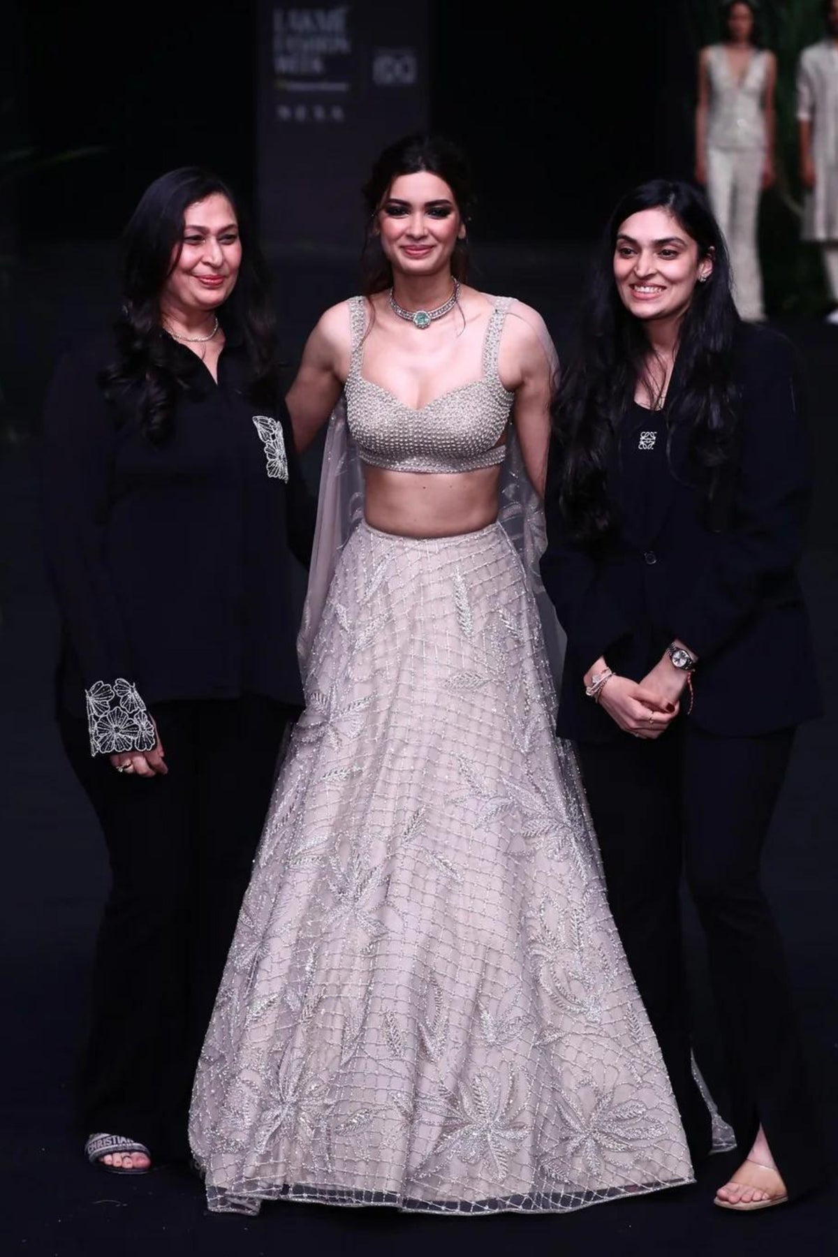Vanna Lehenga Set in Champagne