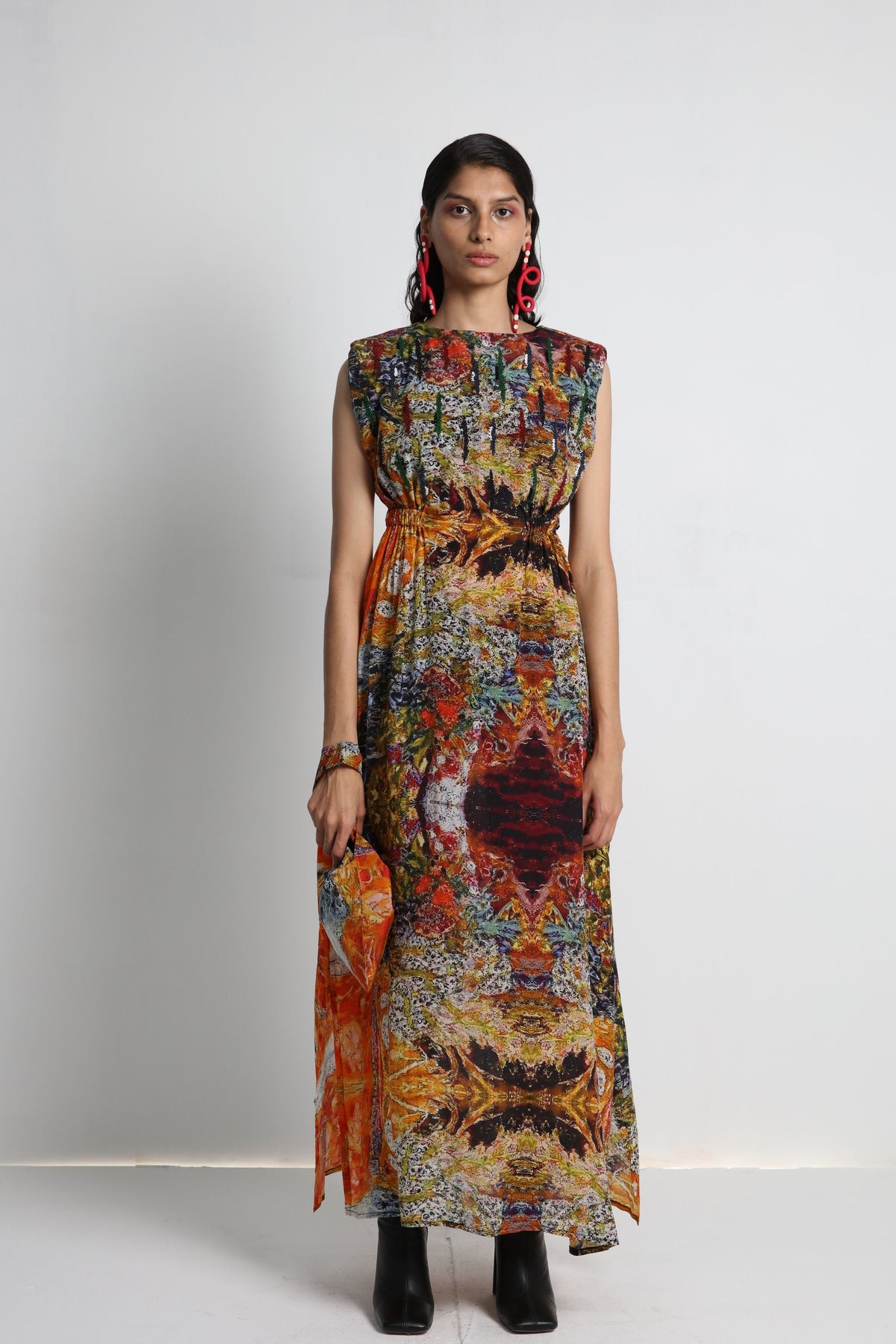 Multicolour Printed Dress
