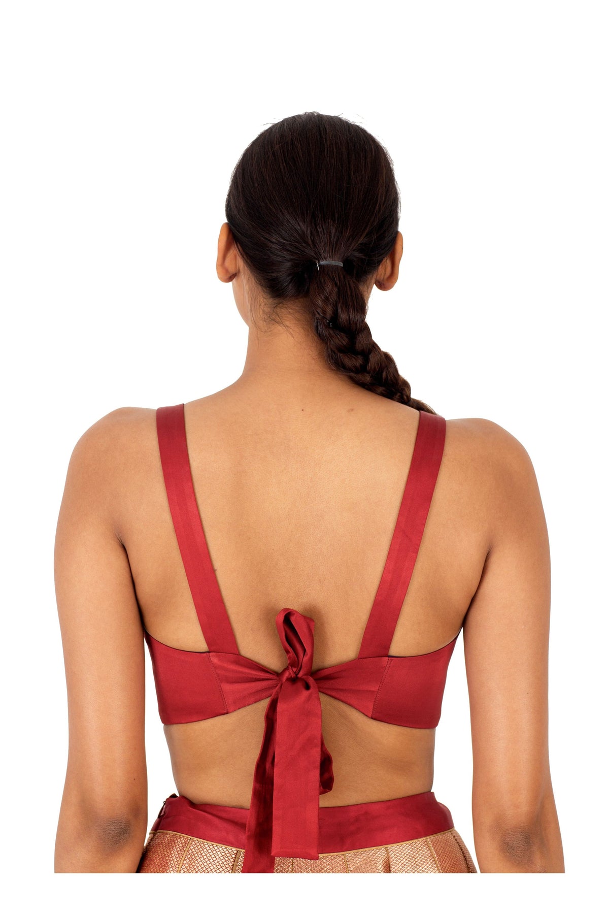 Ashwem Brick Red Blouse
