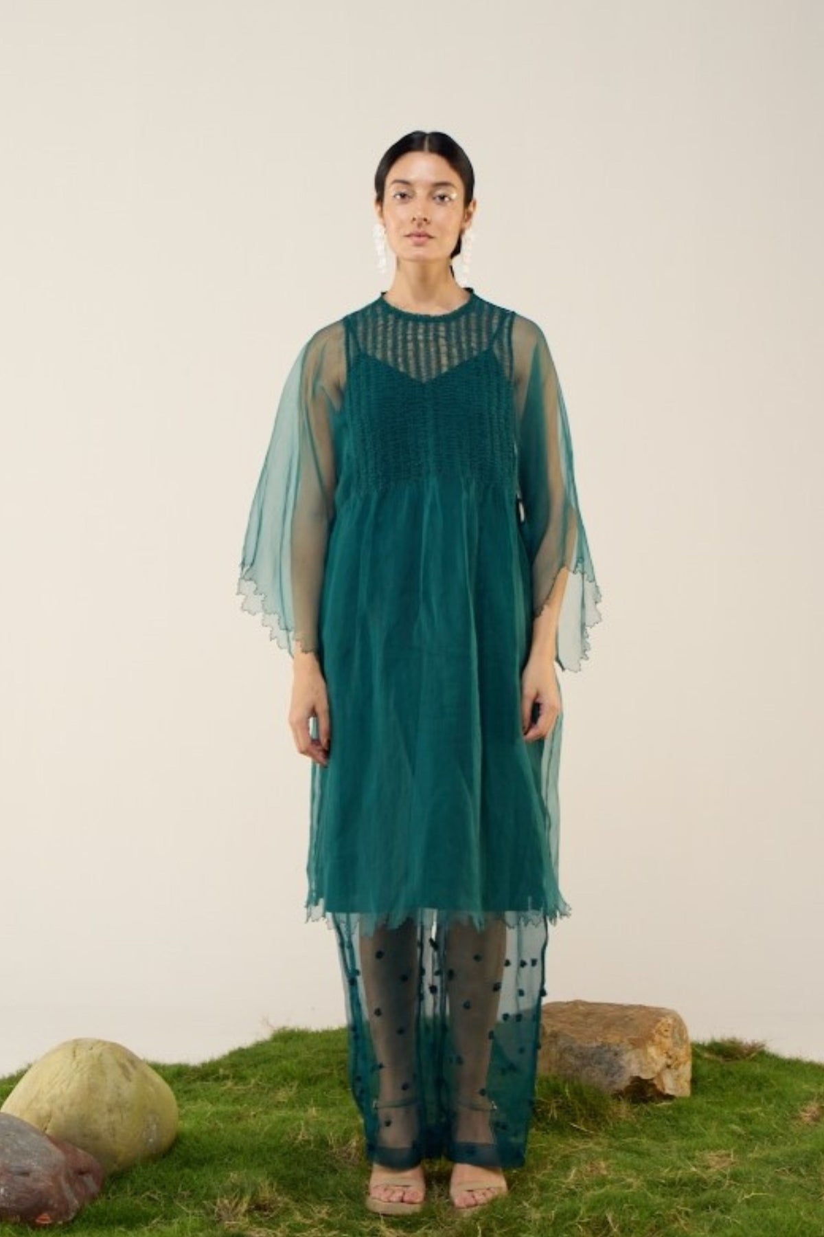 Forest Veil Midi Tunic