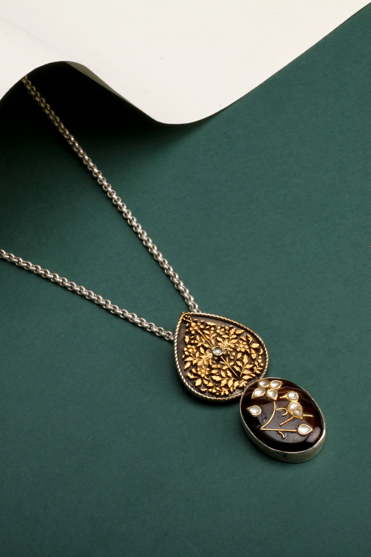 Silver Baheera Pendant