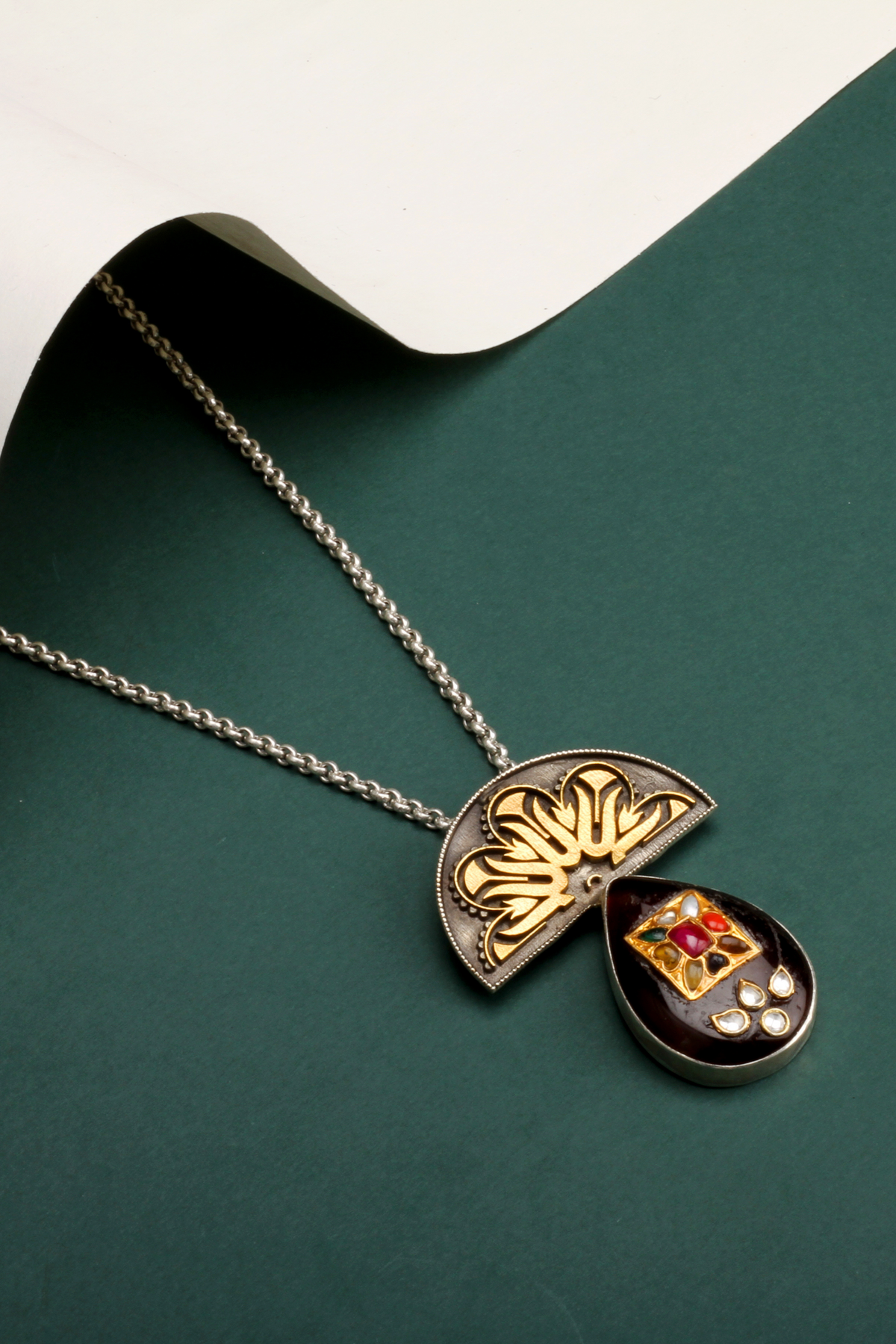 Silver Tuba Pendant
