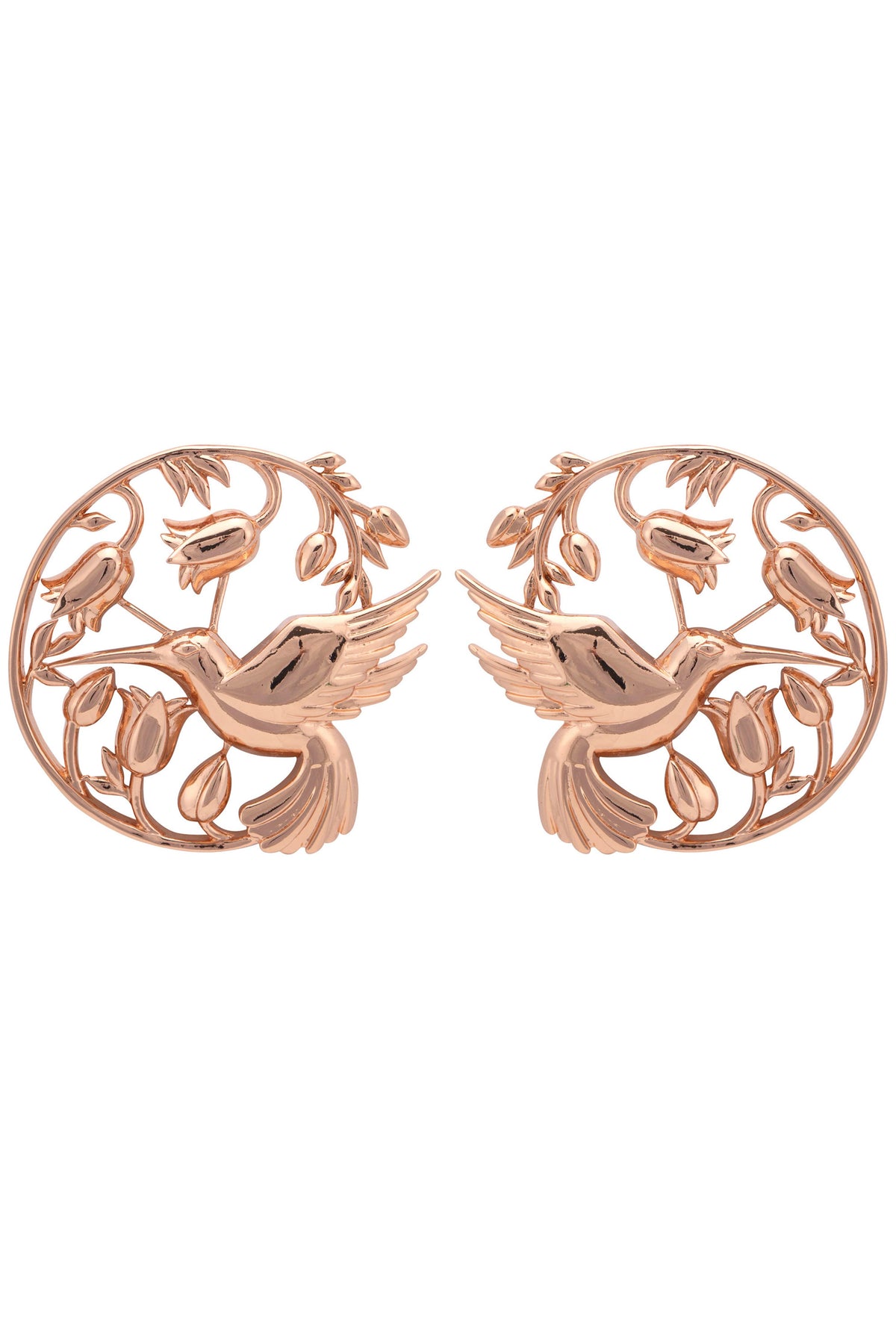 Rose gold piece of paradise earrings