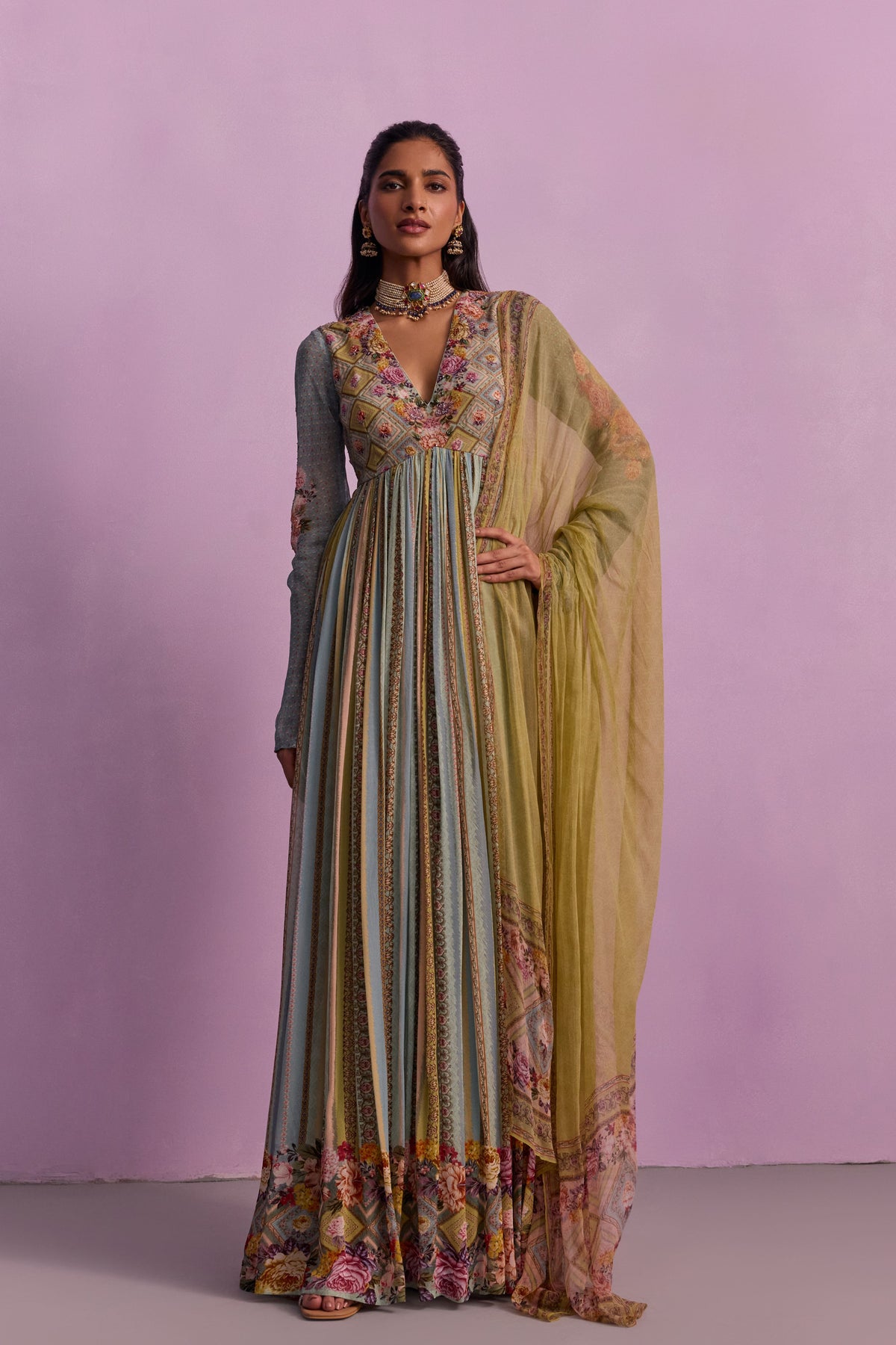 Riah Anarkali Set