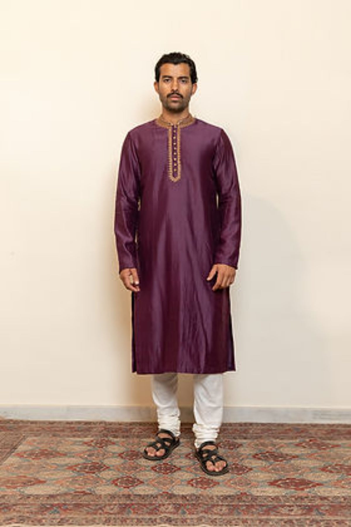 Aubergine Nawab Kurta