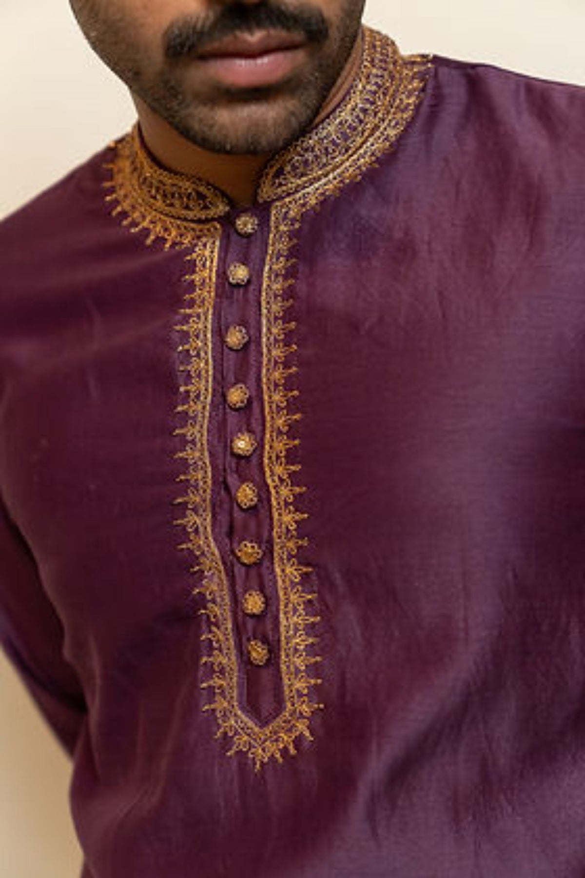 Aubergine Nawab Kurta