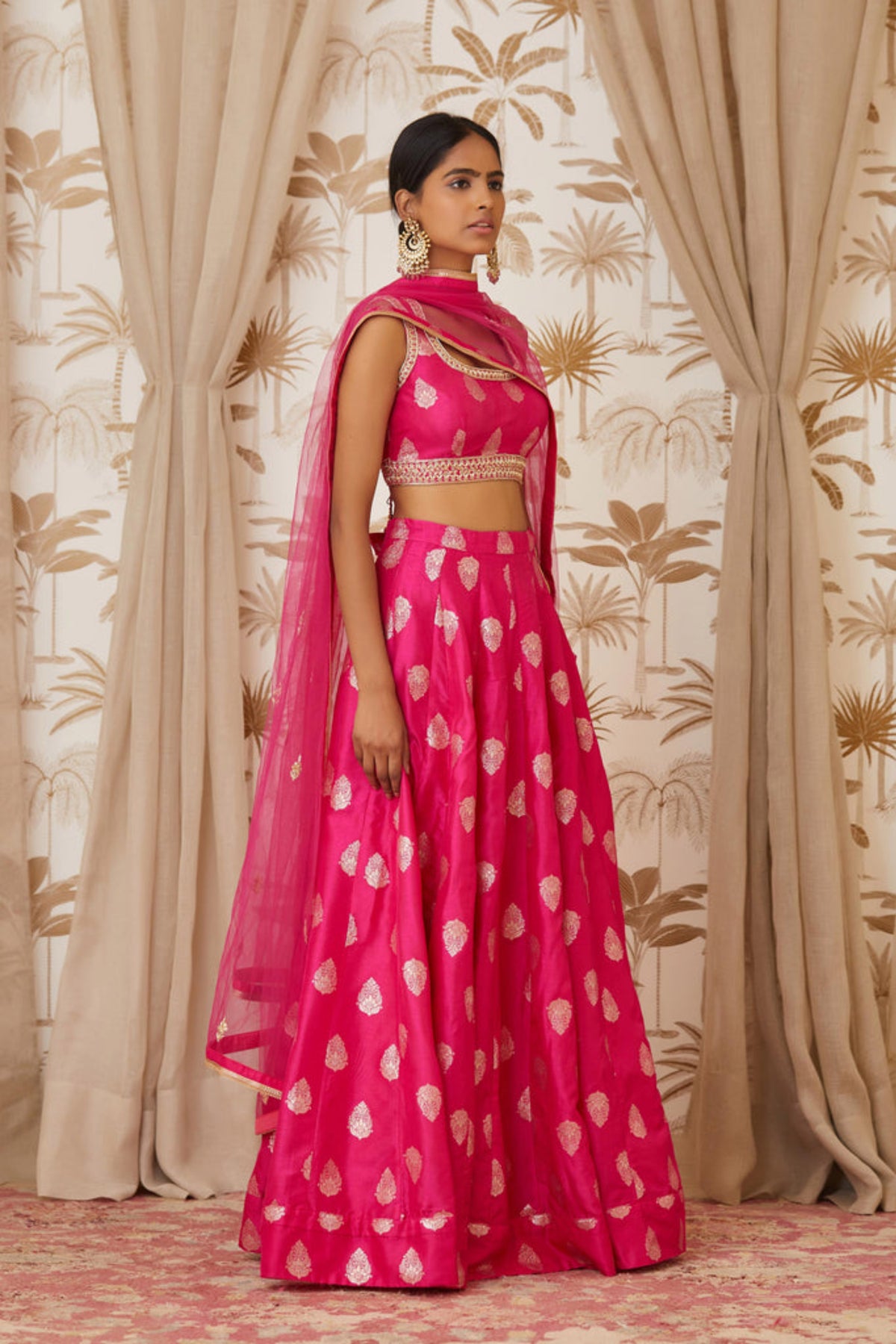 Magenta lehenga set