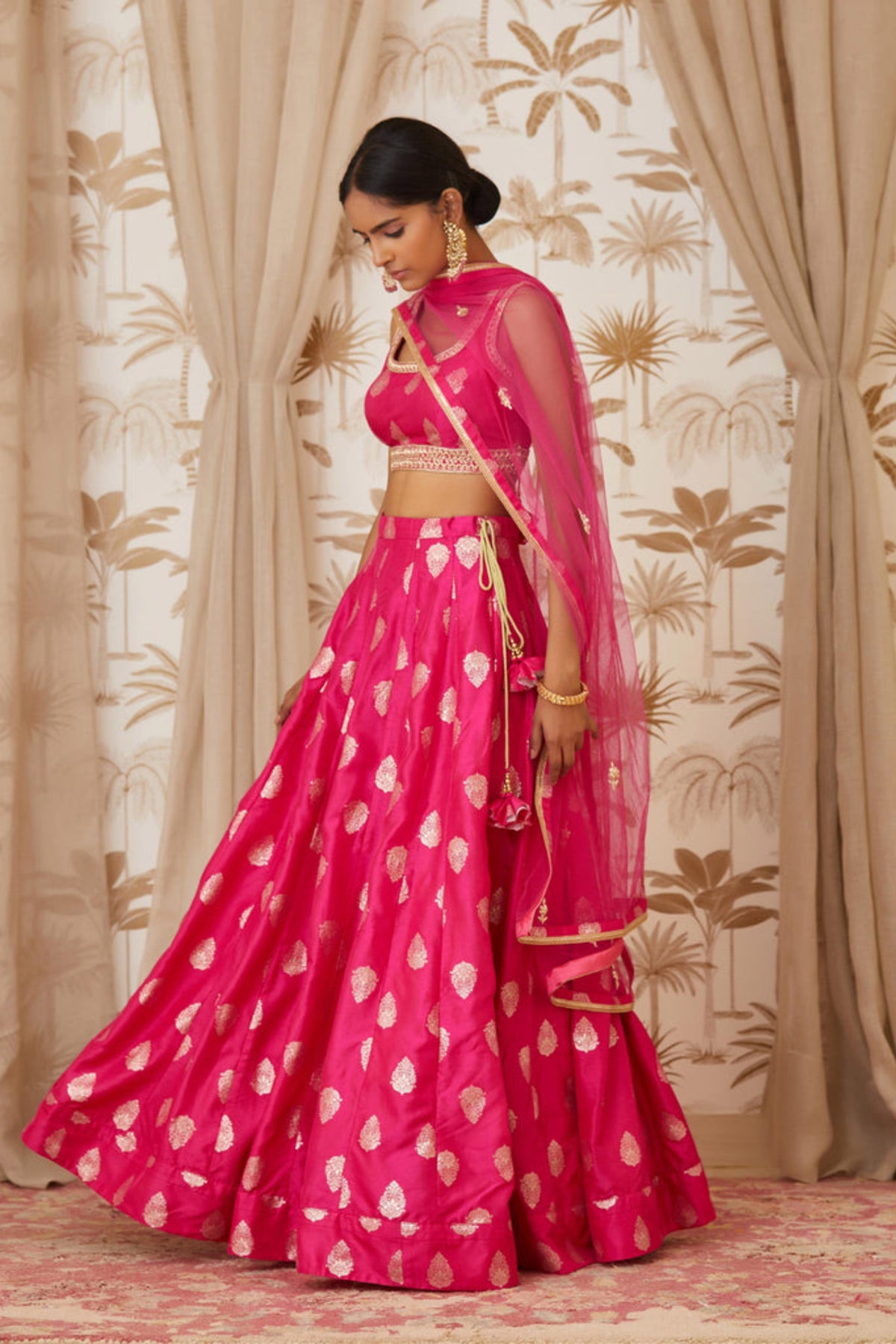 Magenta lehenga set