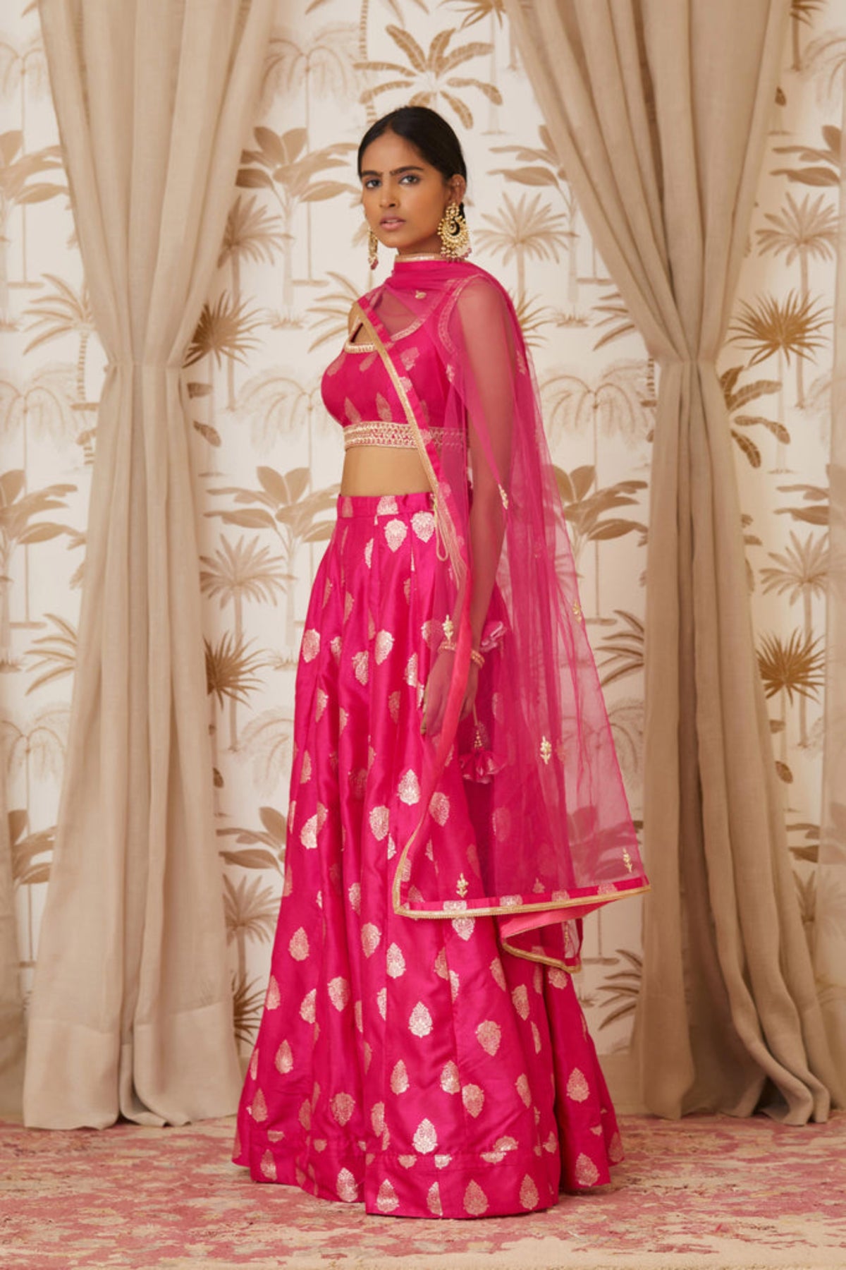 Magenta lehenga set