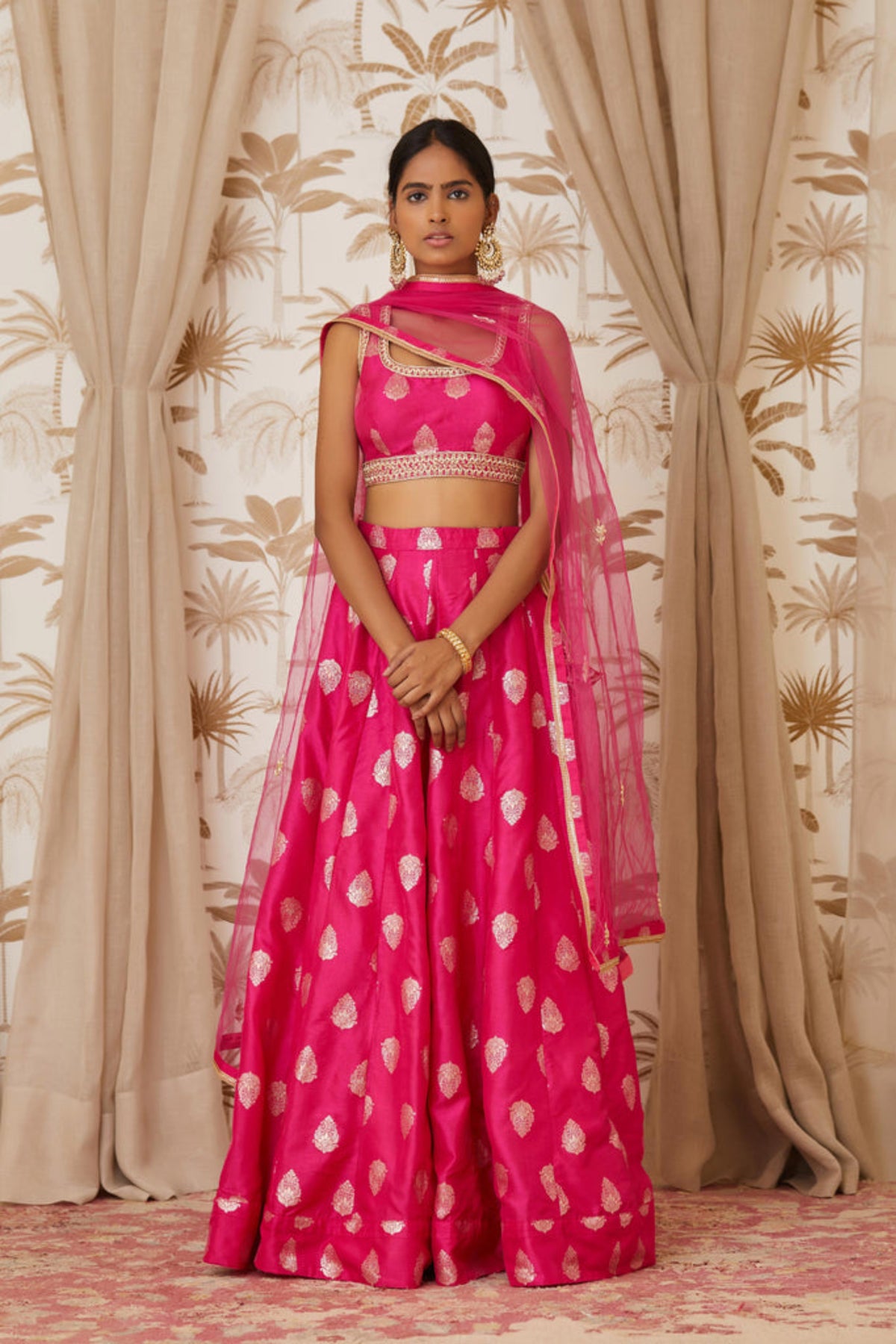 Magenta lehenga set