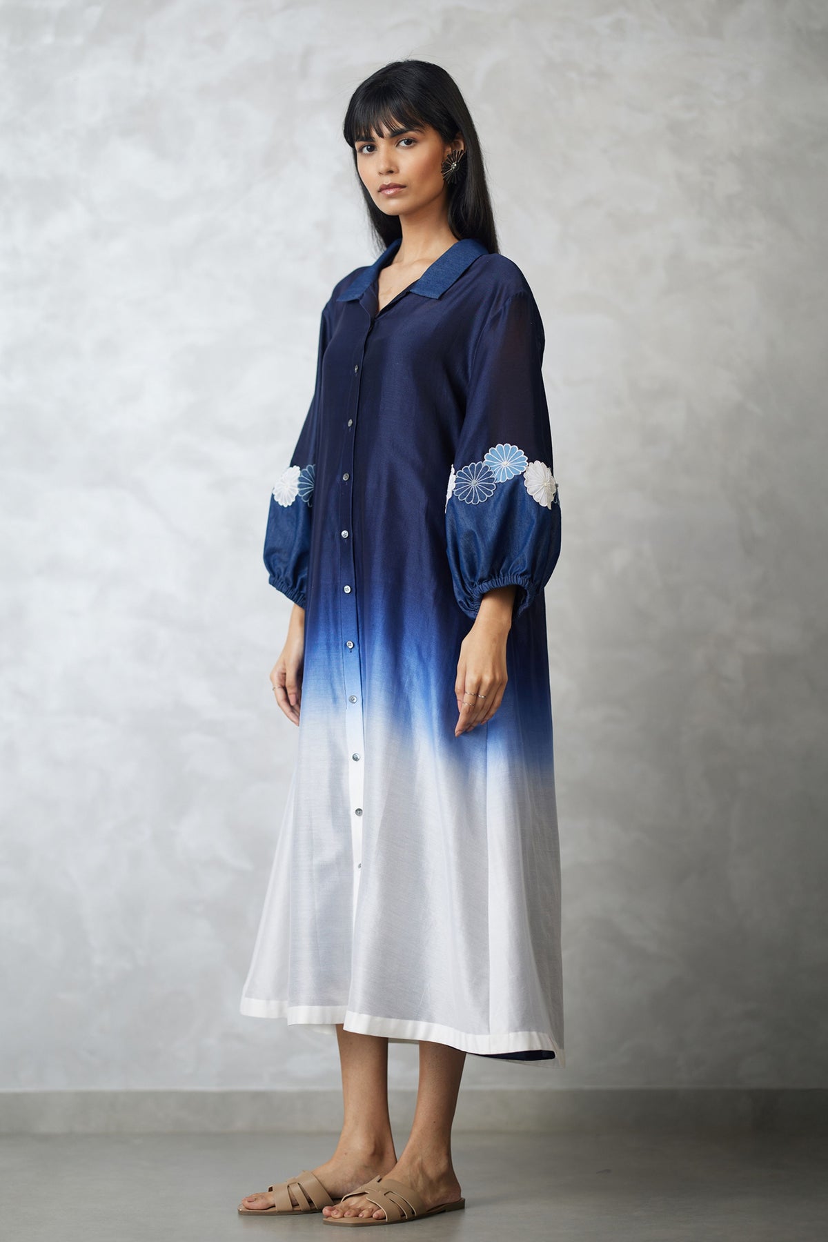 Applique Ombre Bishop Dress