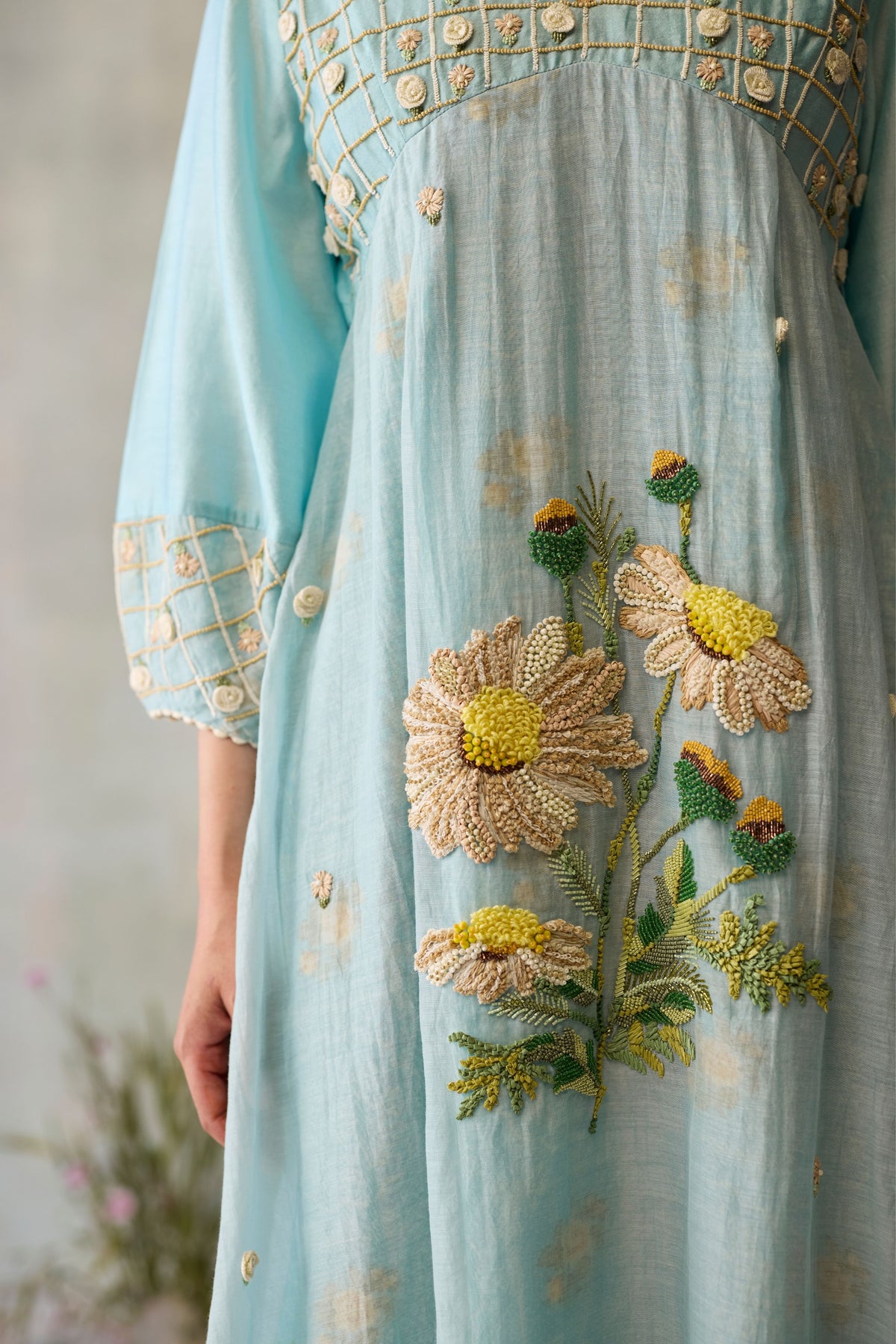 Azure Floral Dress