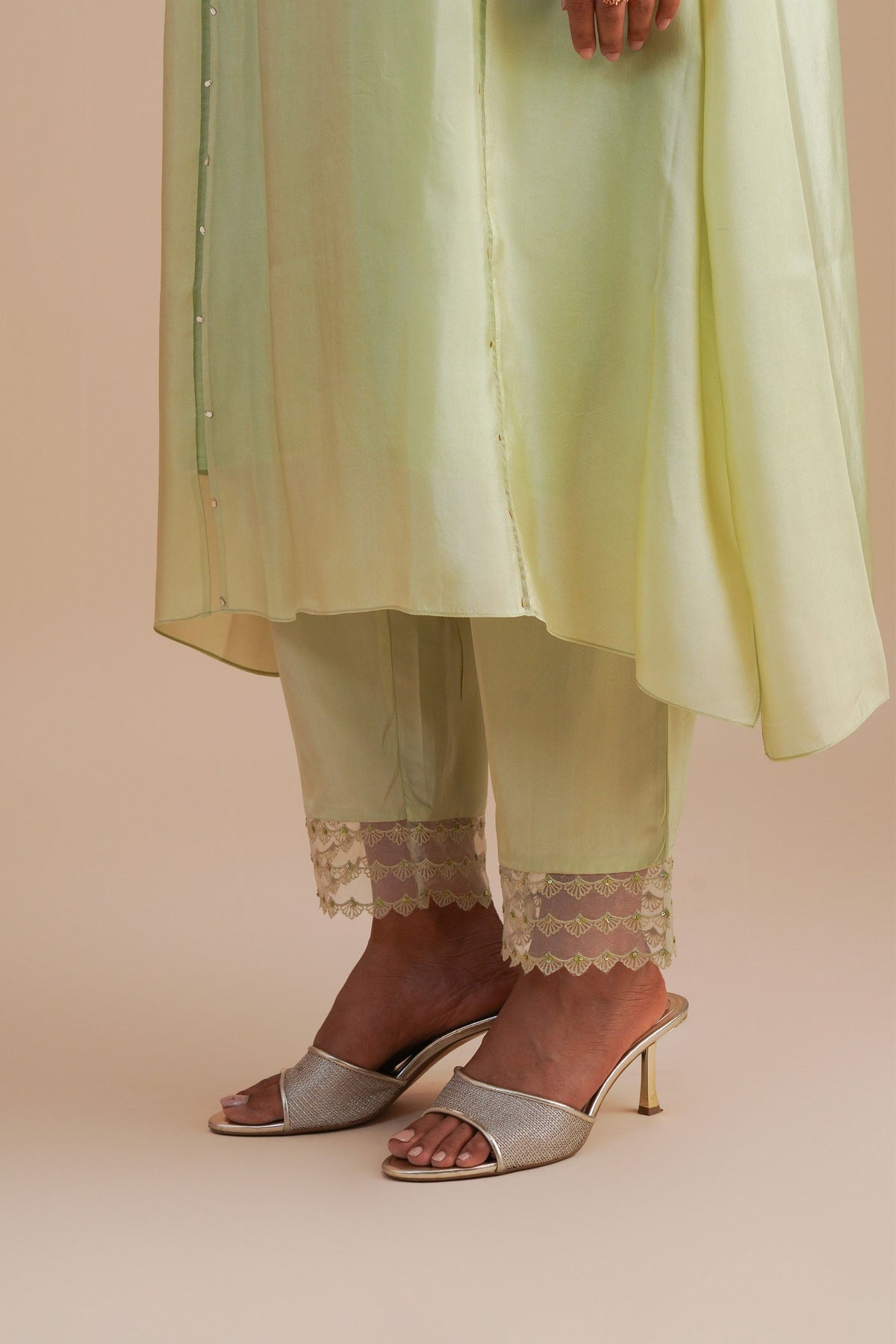 Mist Applique Kurta Set