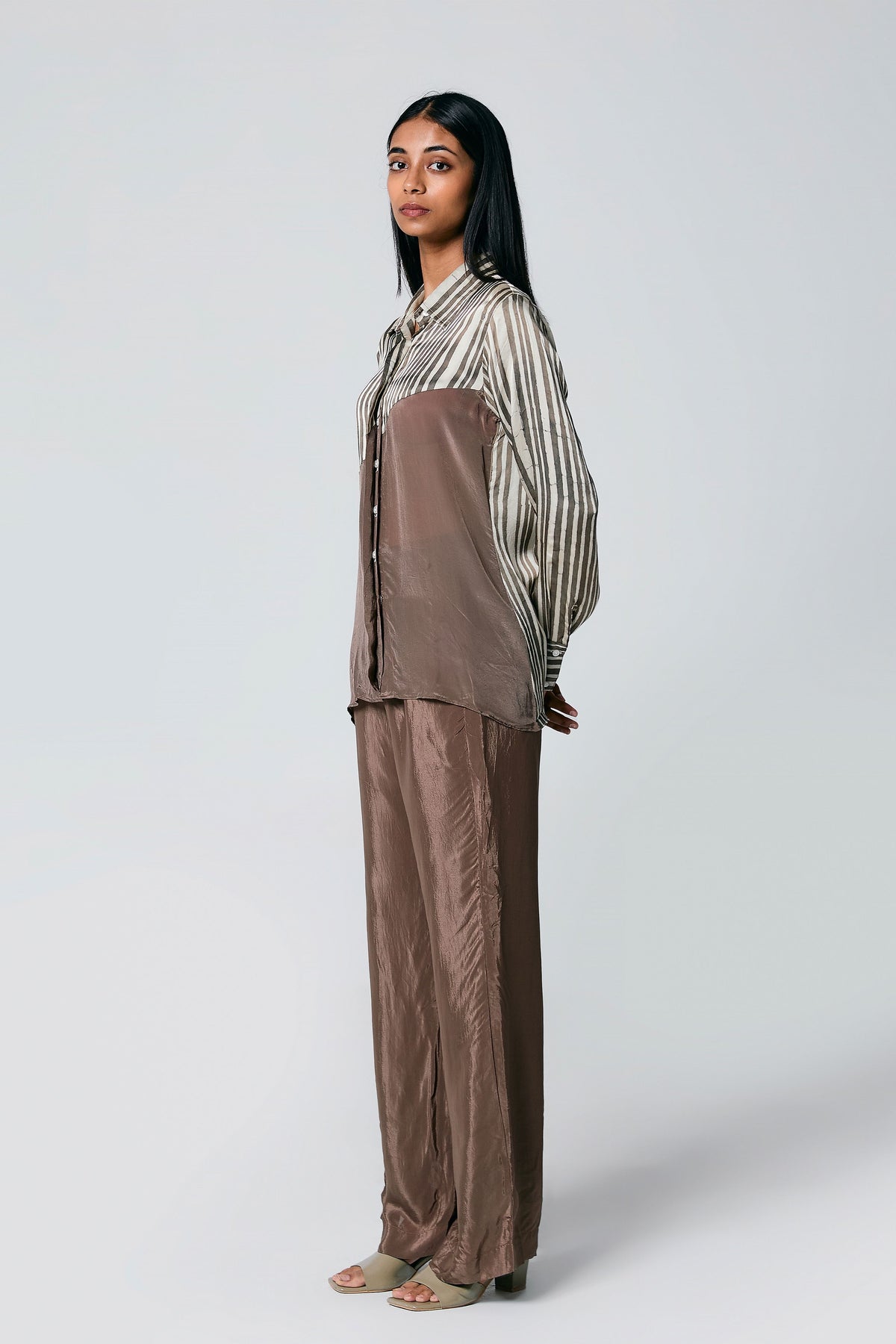 Ajrakh Diagonal Stripes Co-ord Set