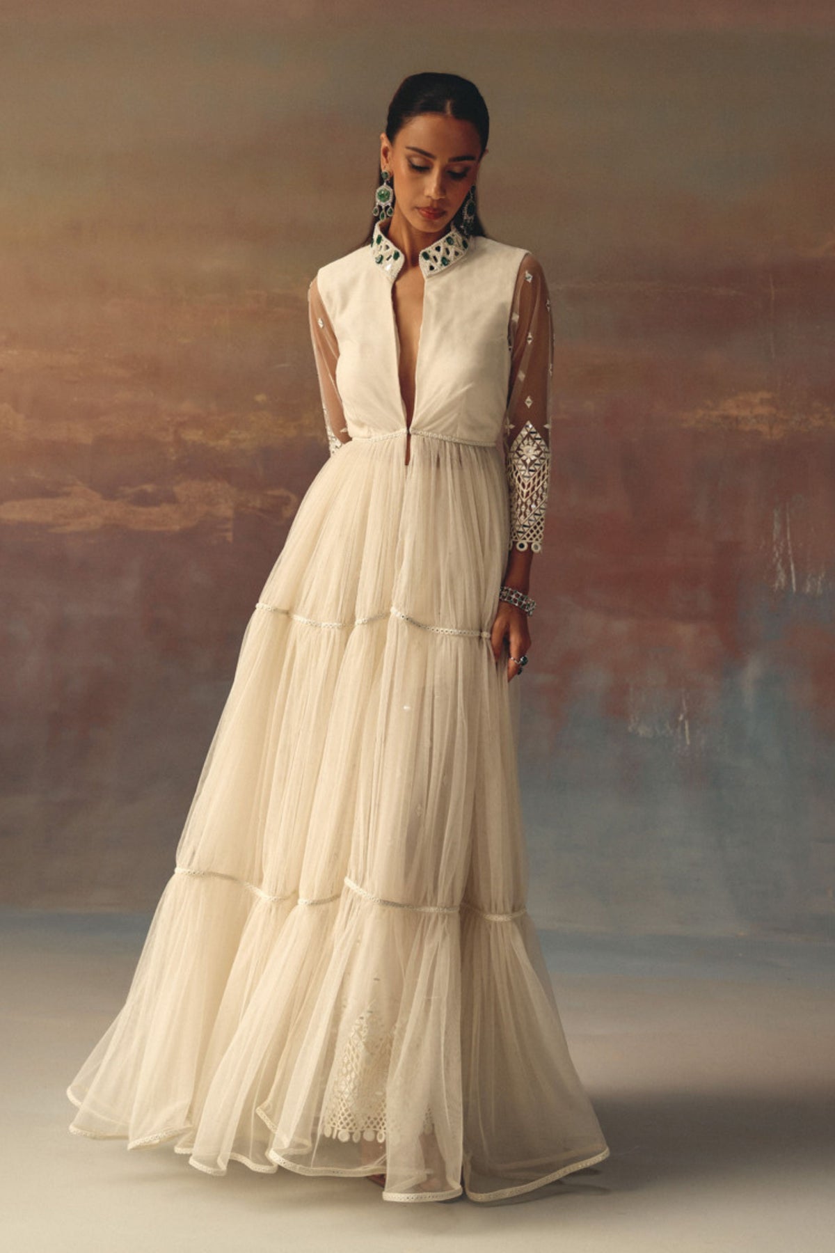 Backless Anarkali Jacket