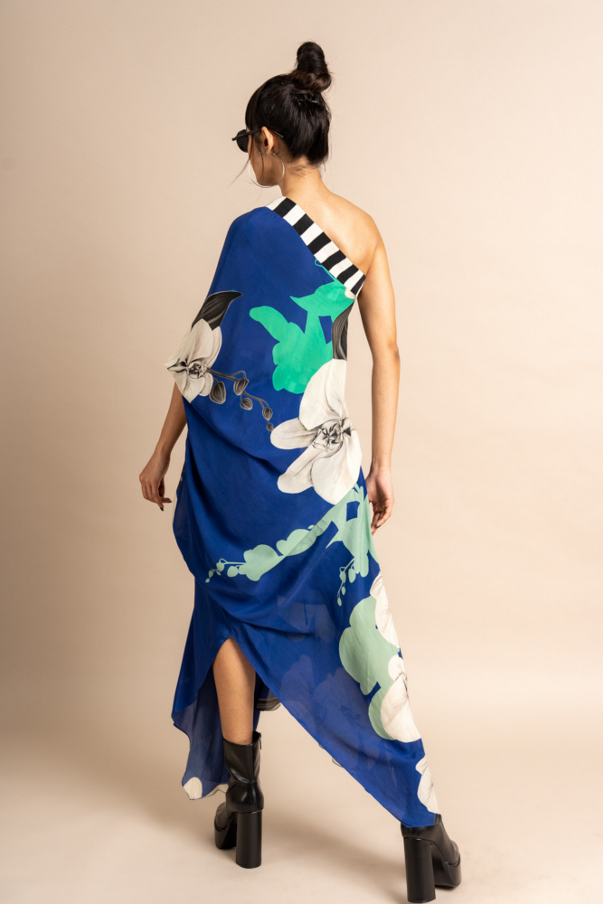 Cobalt Print Sack Dress