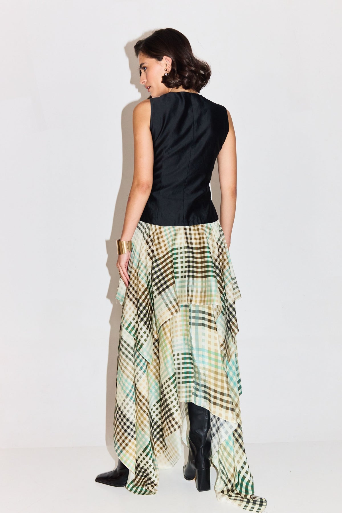 Davis Embroidered Top With Skirt