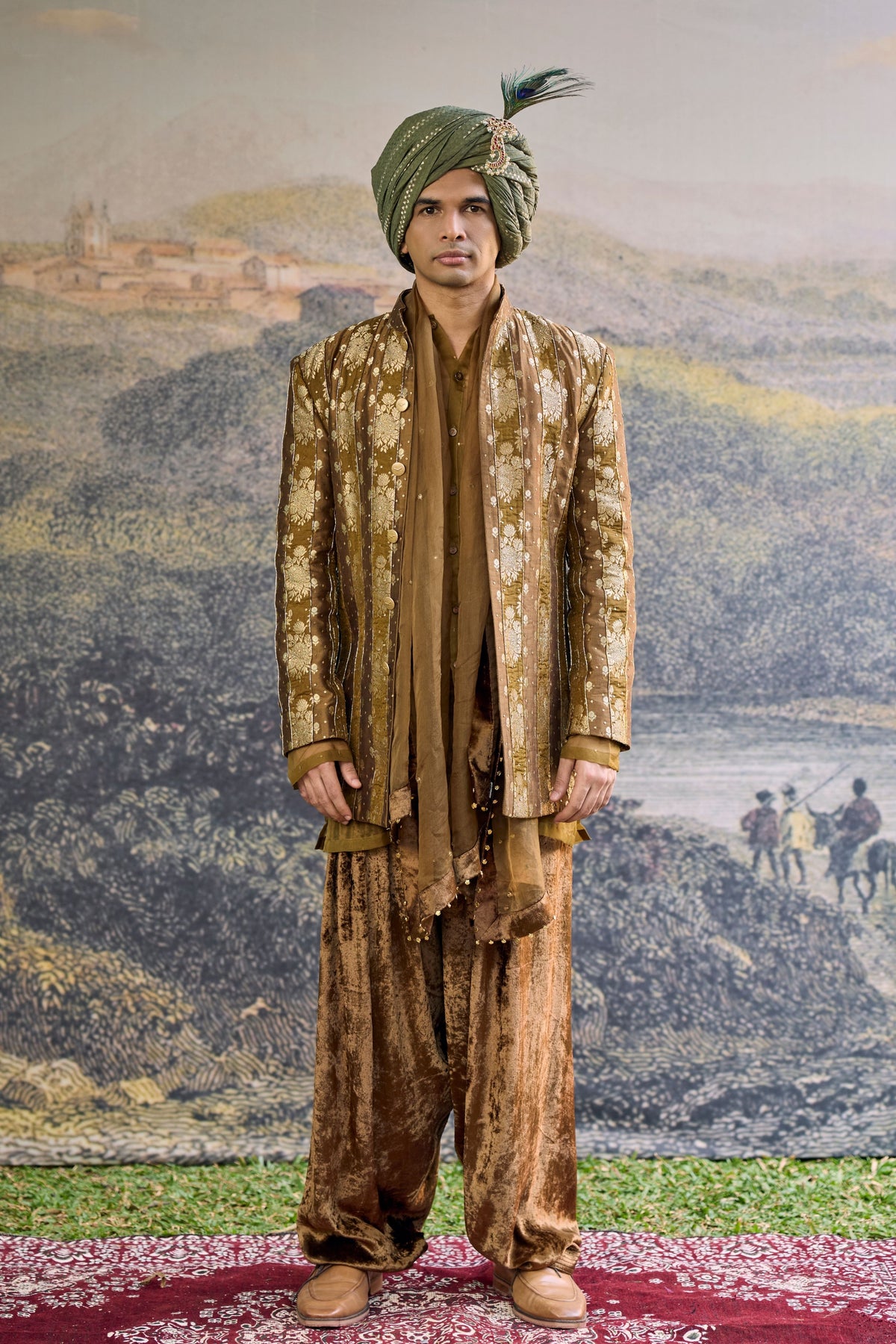 Zarvika Brocade Bundi Set