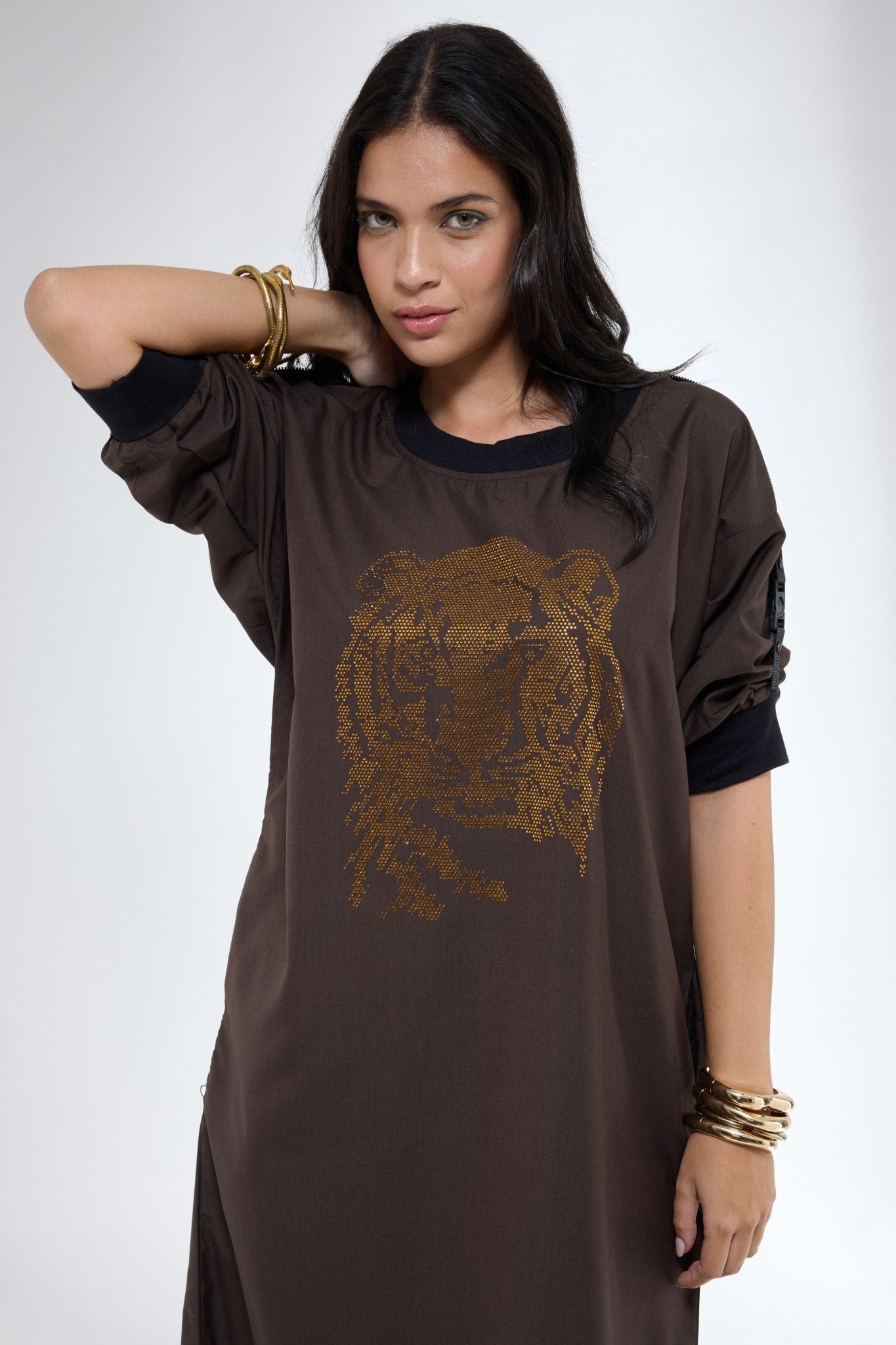 Tiger Motif Dress - Krati Jain - Elahe