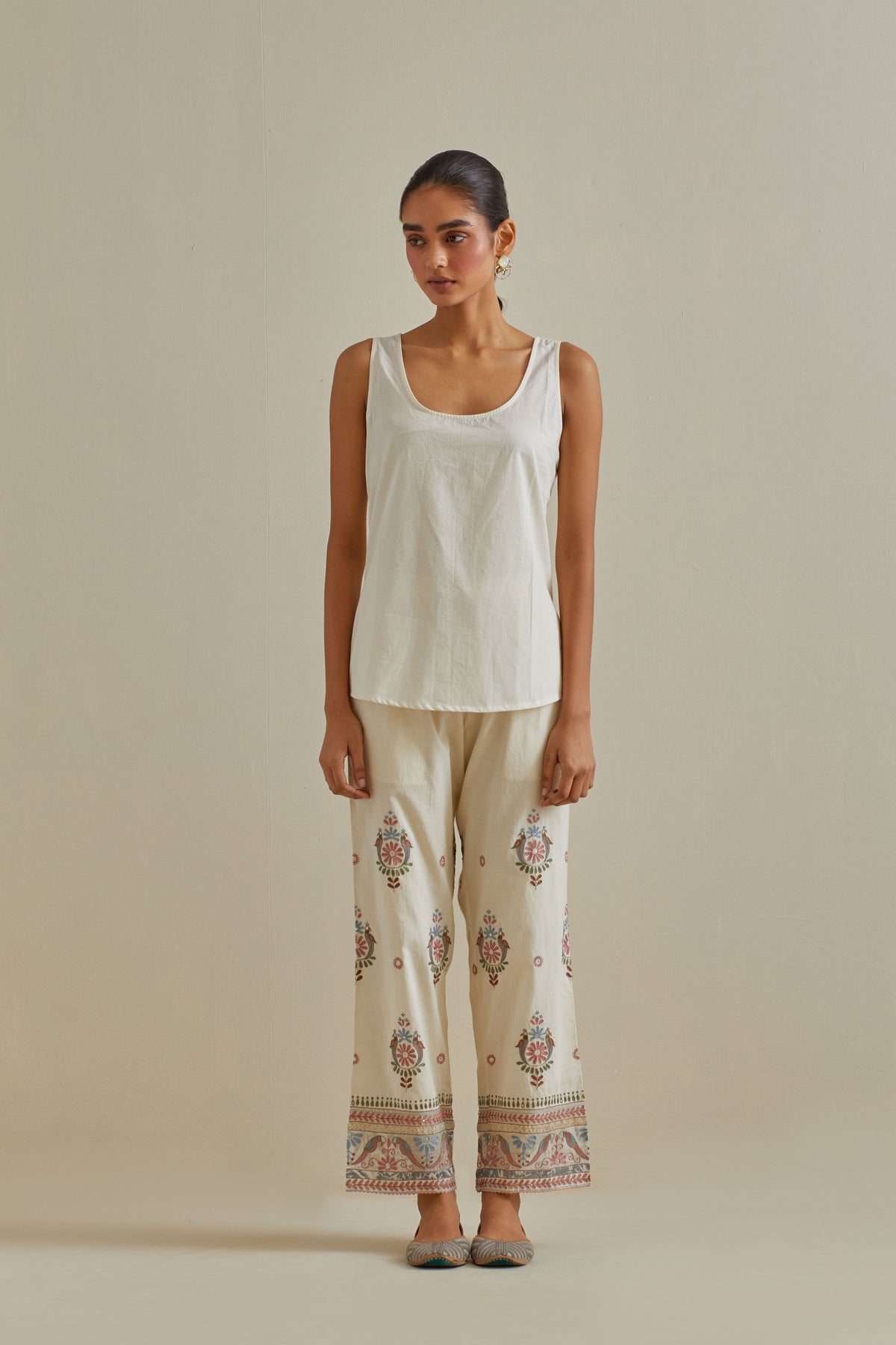 Pink Short Top With Pants