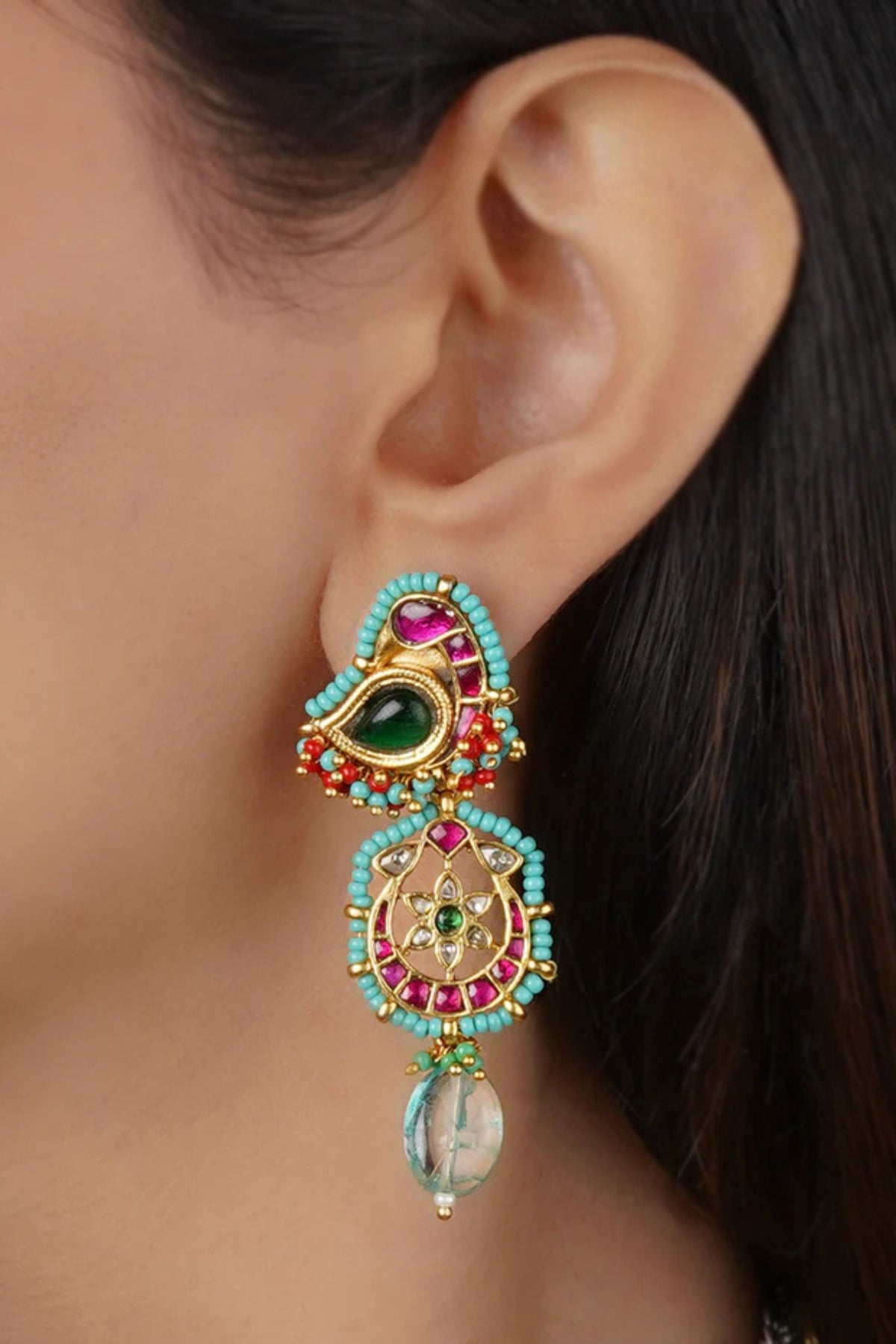 Tribal Necklace Set in Multicolor