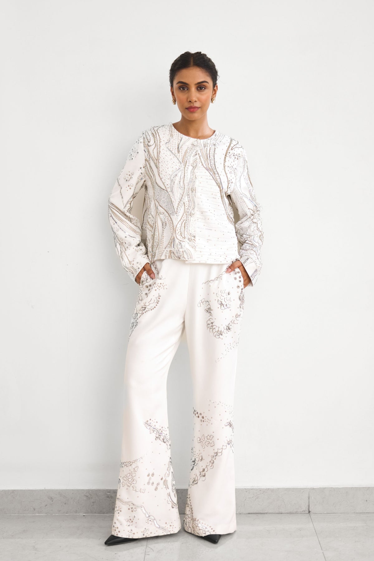 Aurora Ivory Jacket Set