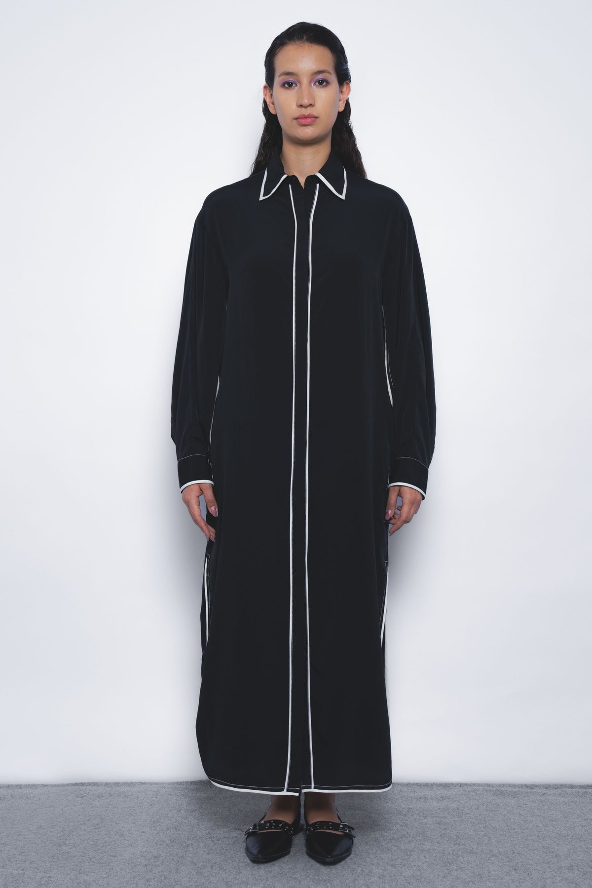 Elian Crepe Shirt Dress