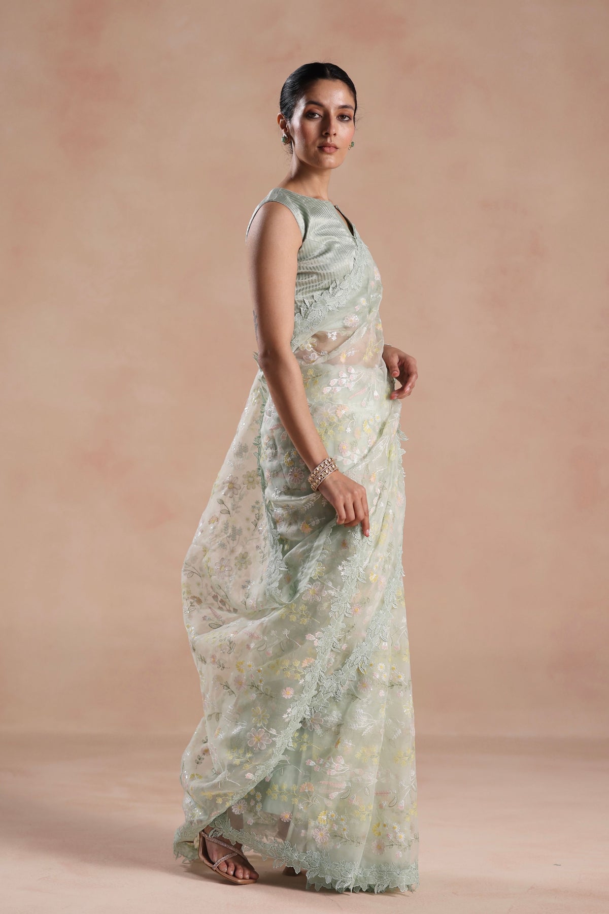 Solana Mint Saree