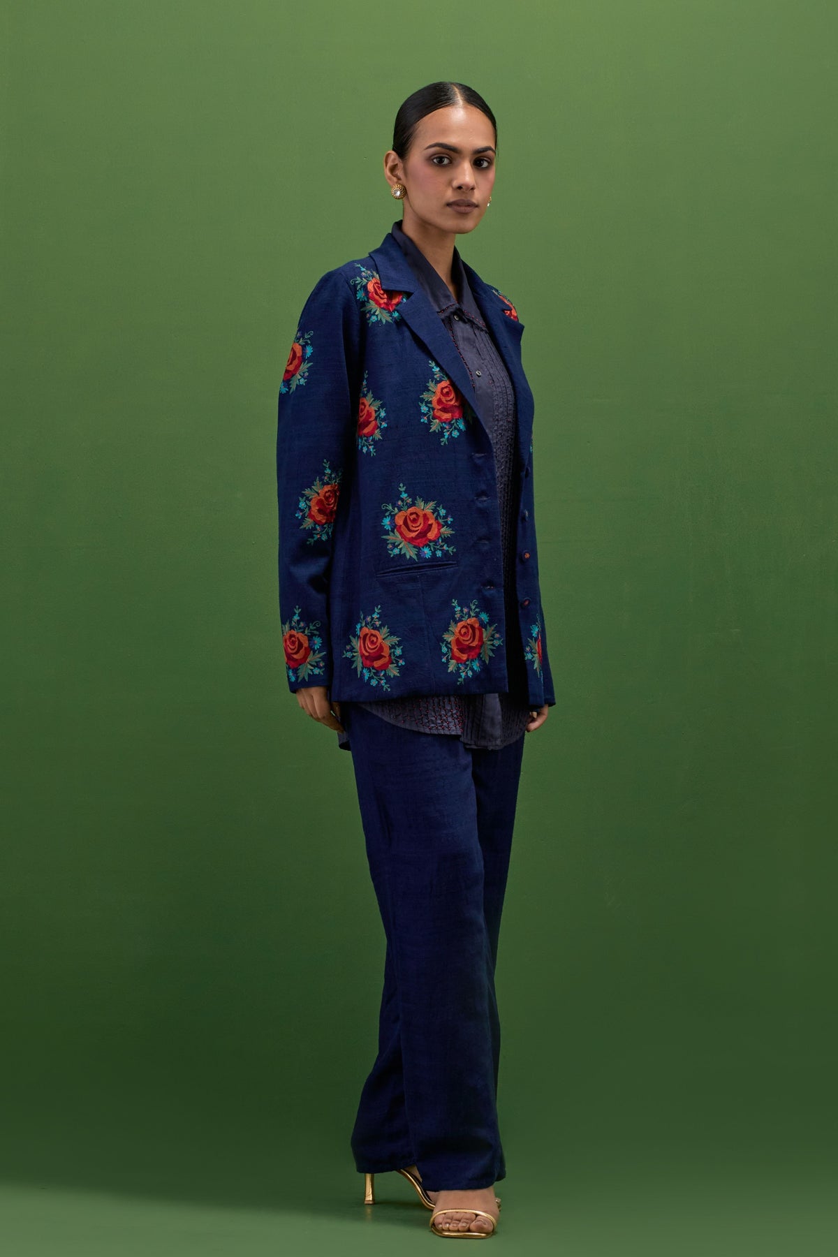 Midnight Blue Jacket Set