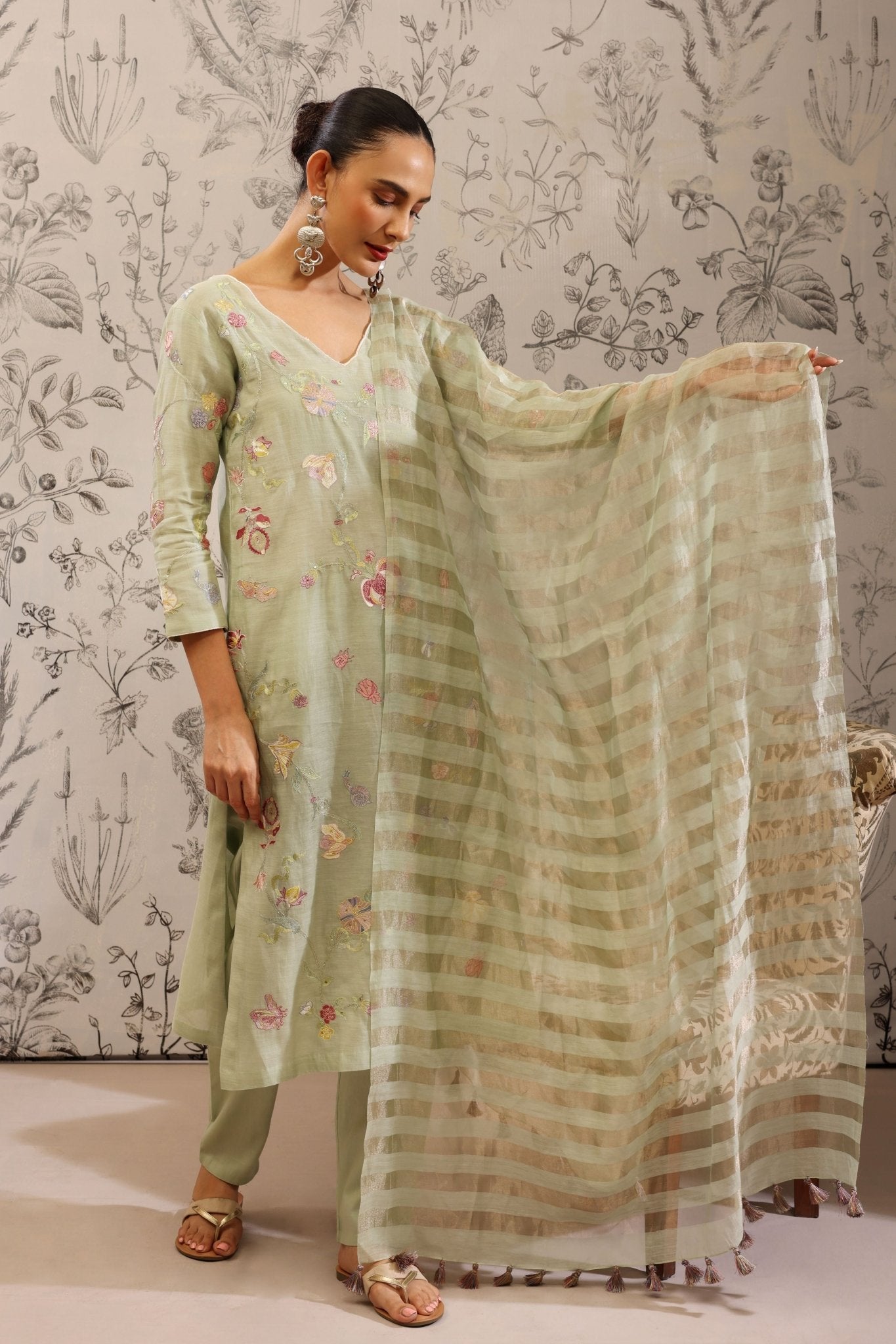 Harita Green Kurta Set - Taisha - Elahe