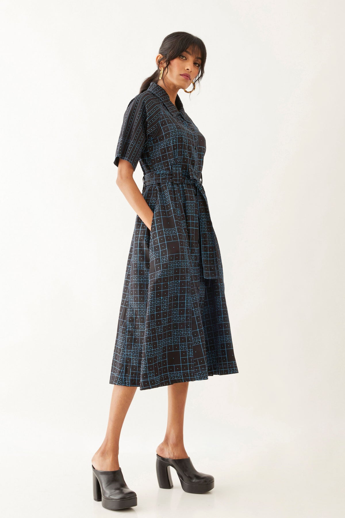 Plume Black Dress