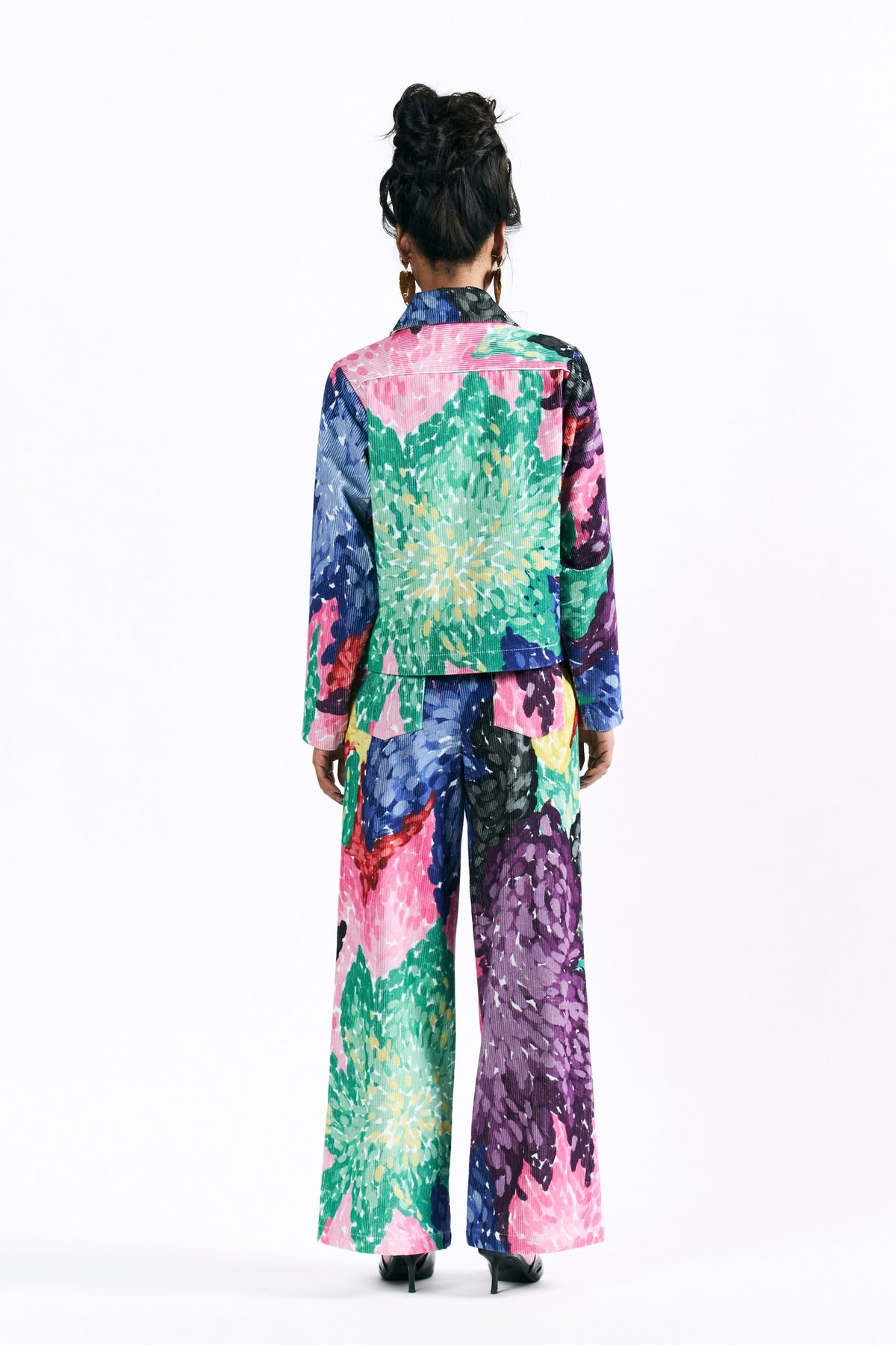 Printed Peonies Jacket