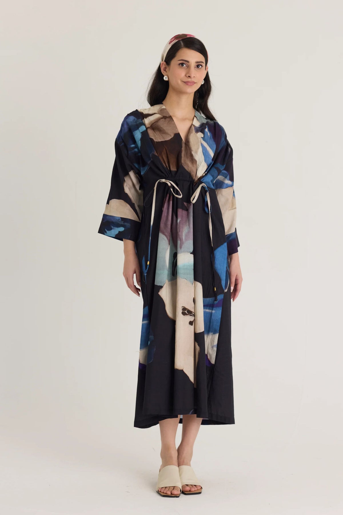 Rocco Drawstring Kaftan Dress