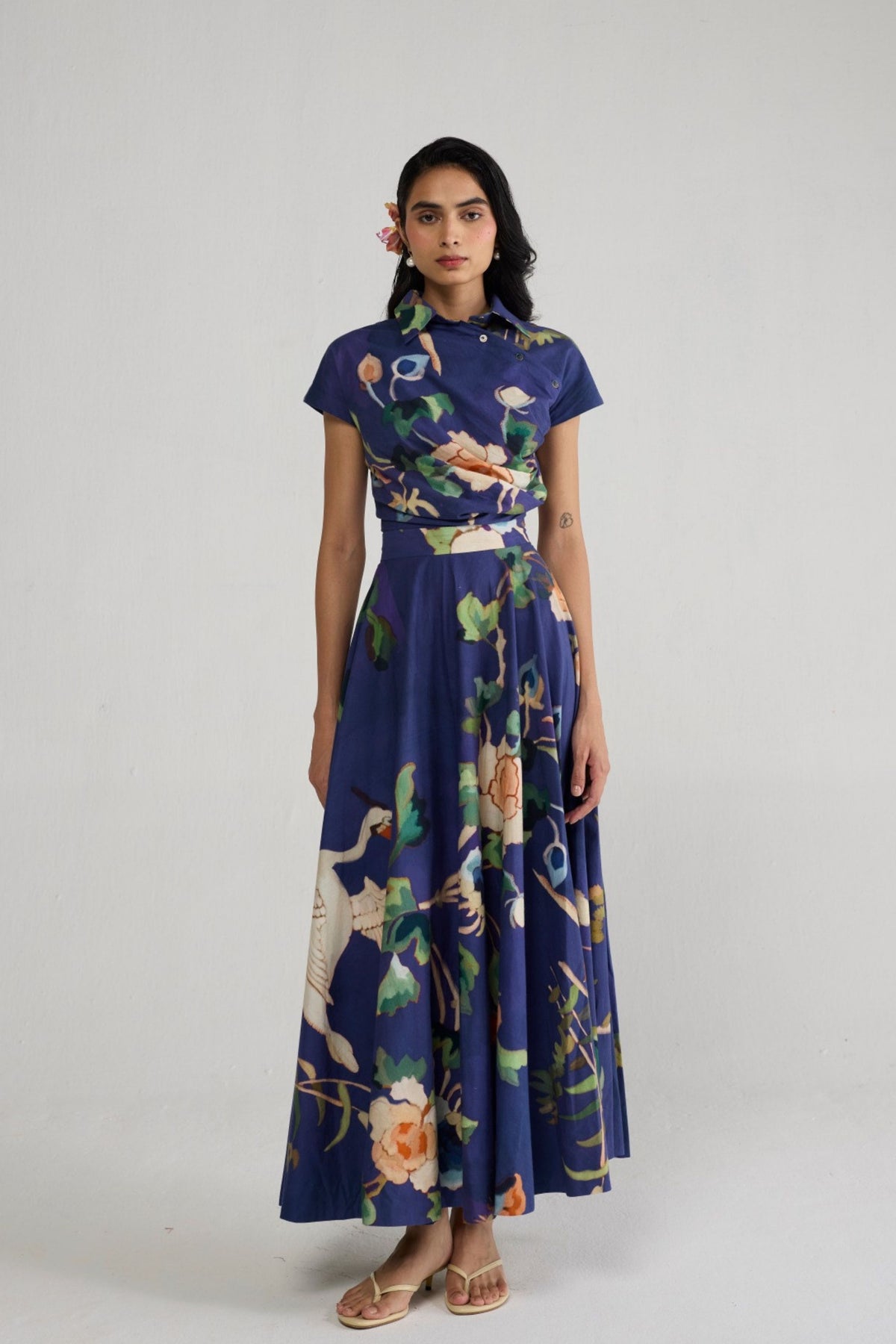 Fuji Side Buttons Dress