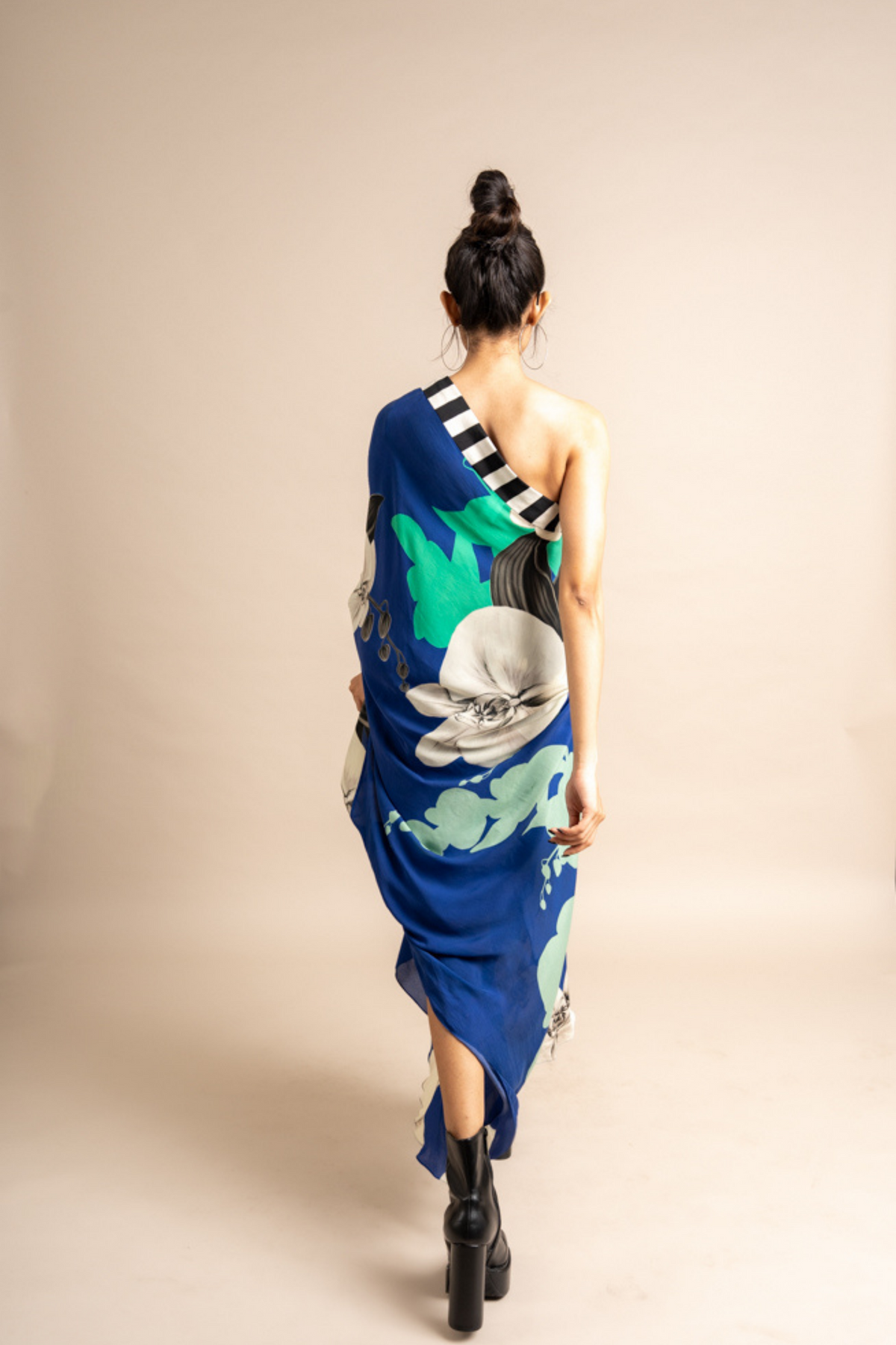 Cobalt Print Sack Dress