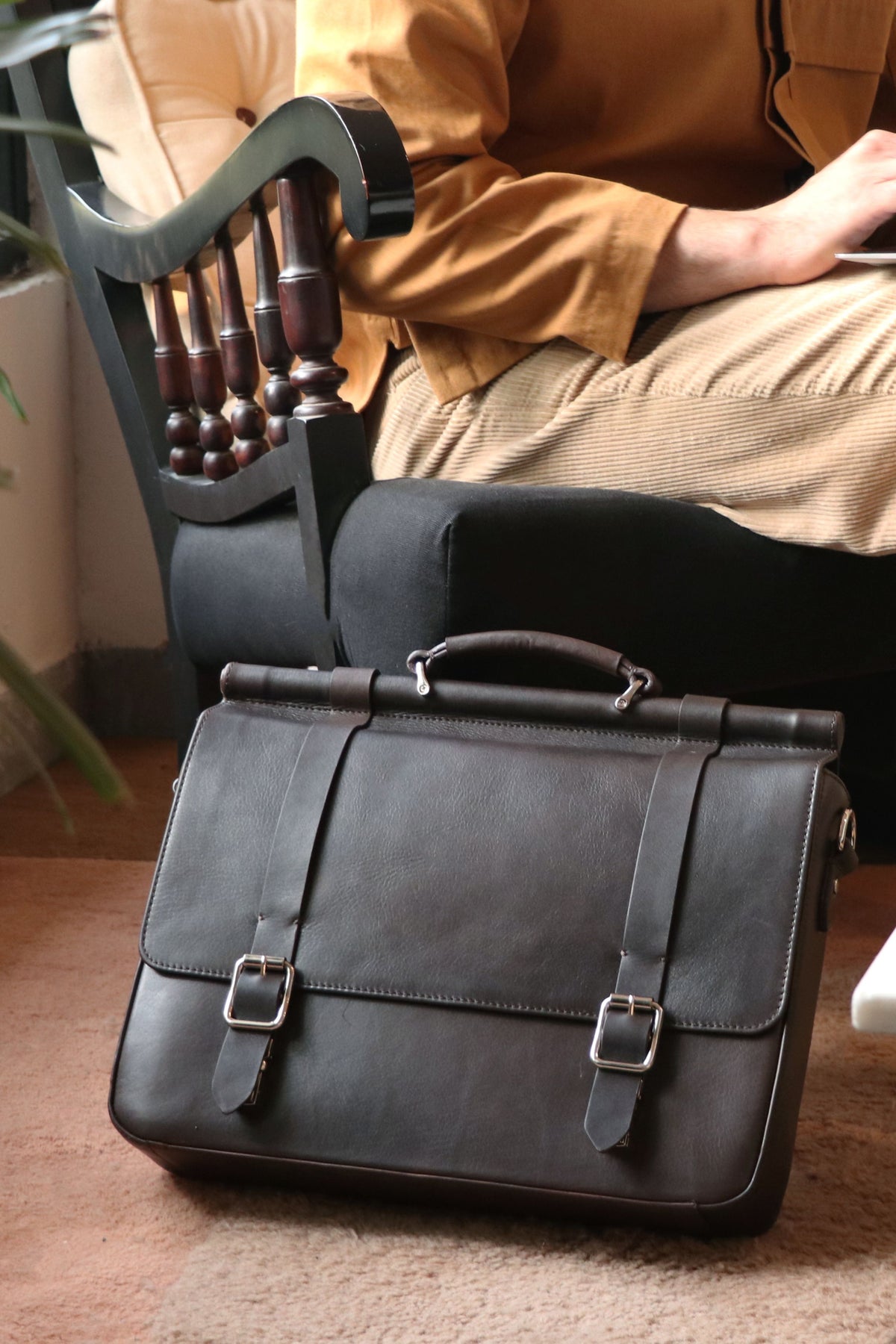 Black Vintage Attache Case
