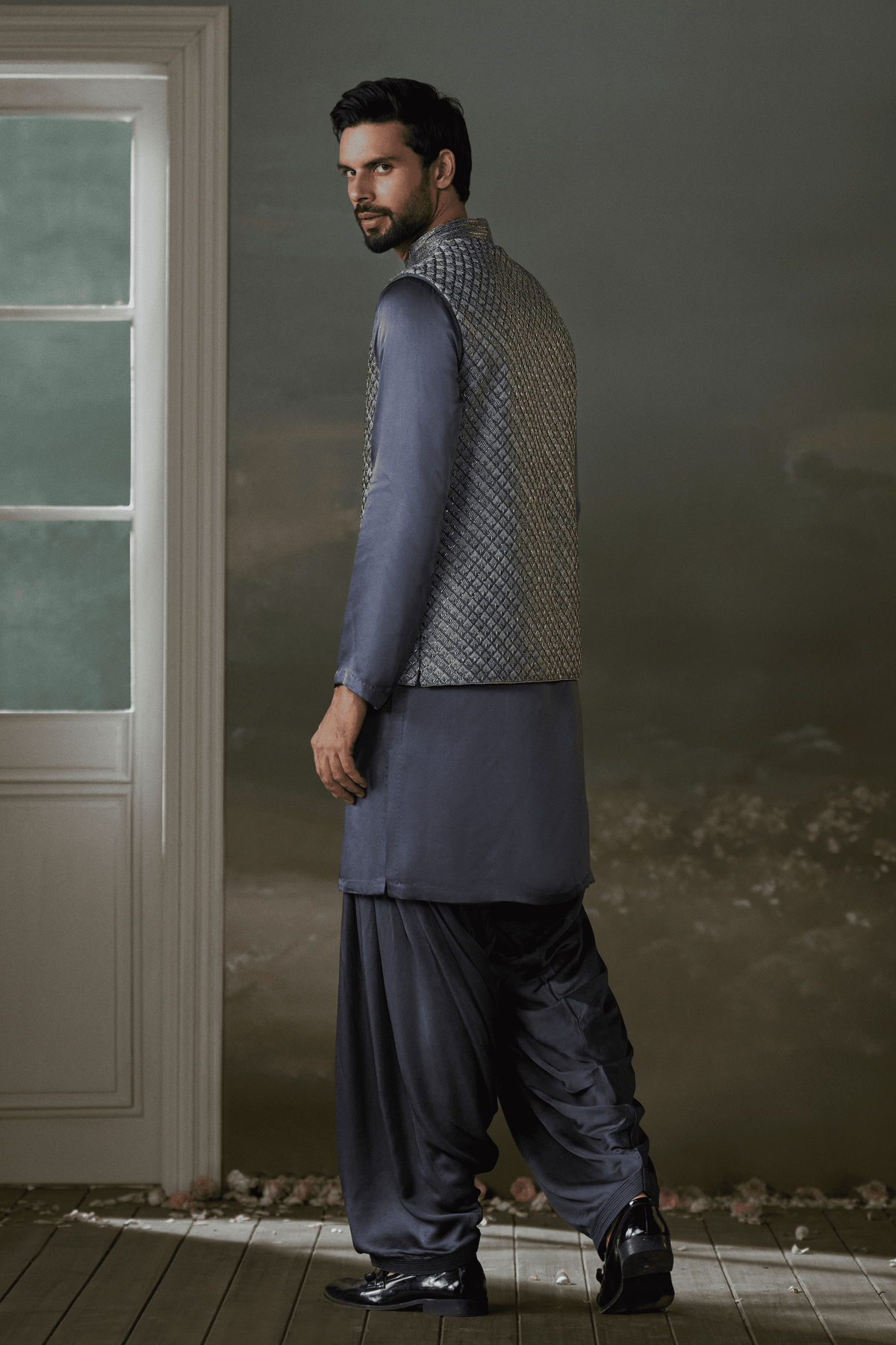 Bundi Jacket Kurta Set Set