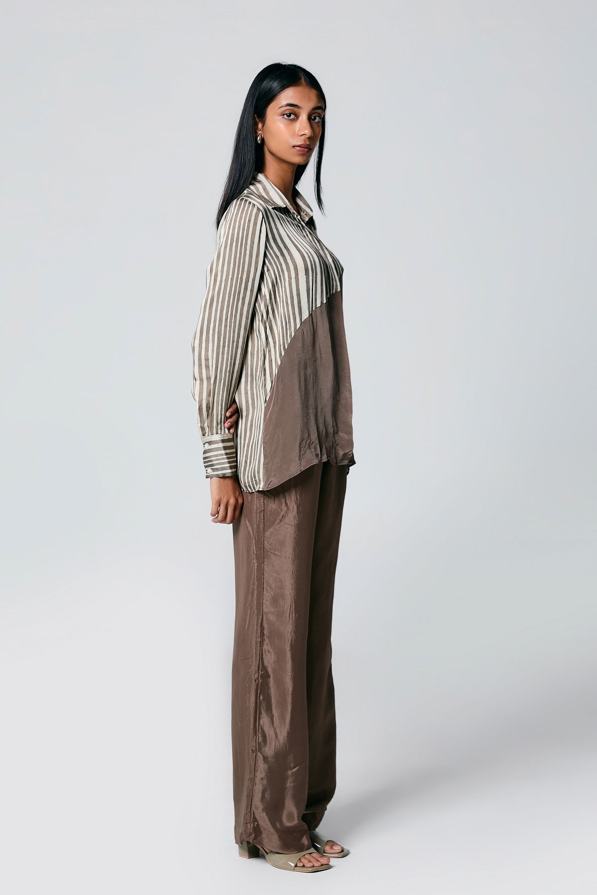 Ajrakh Diagonal Stripes Co-ord Set