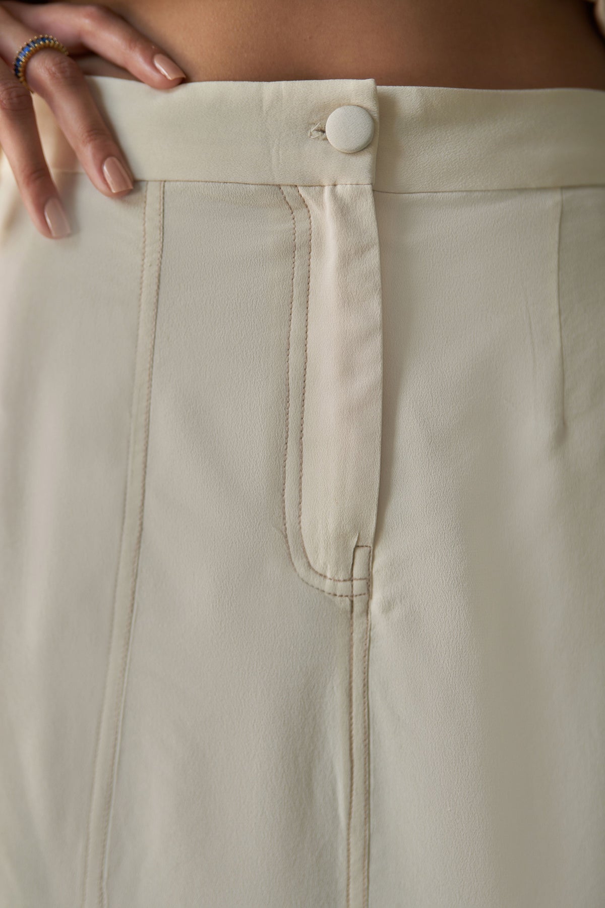 Ivory Symmetry Skirt