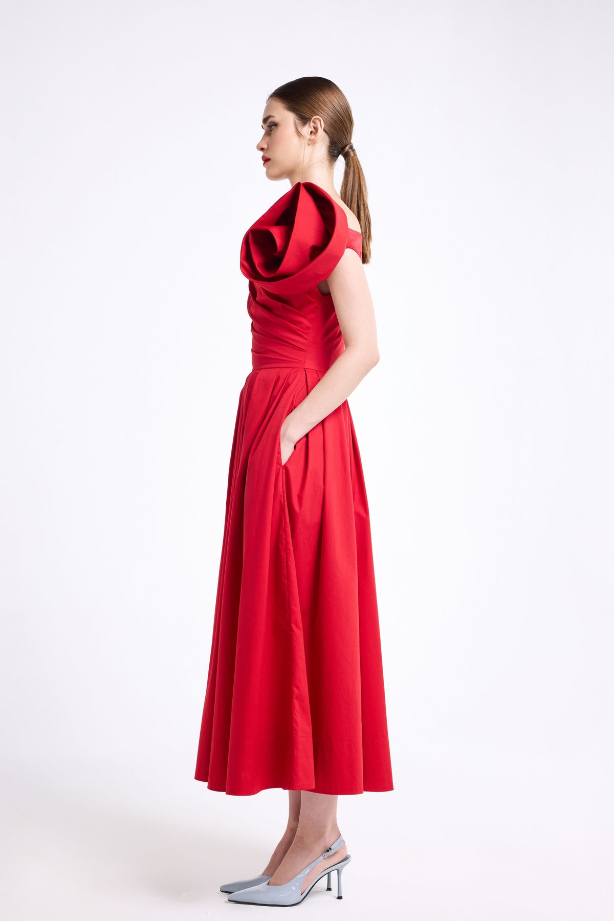 Sculpted Flower Midi
