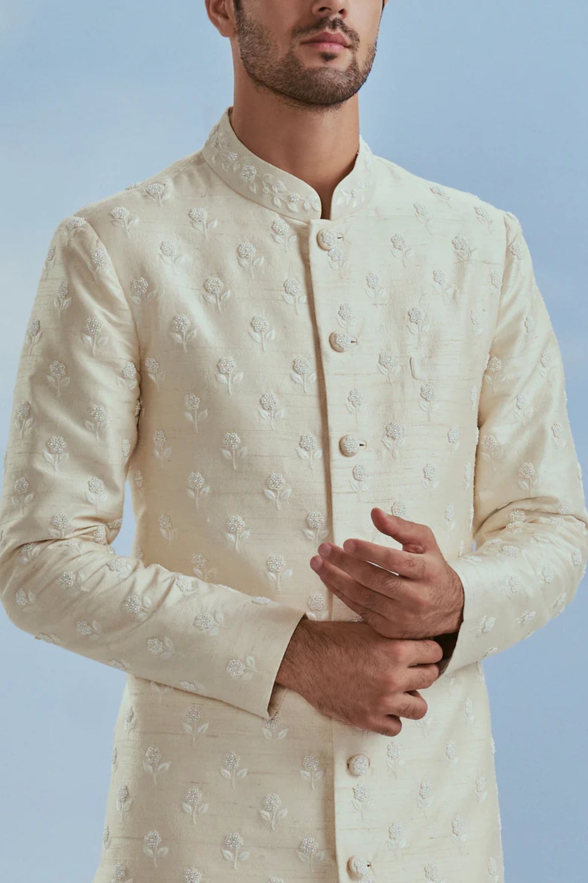Mehtab Bagh Short Sherwani Set