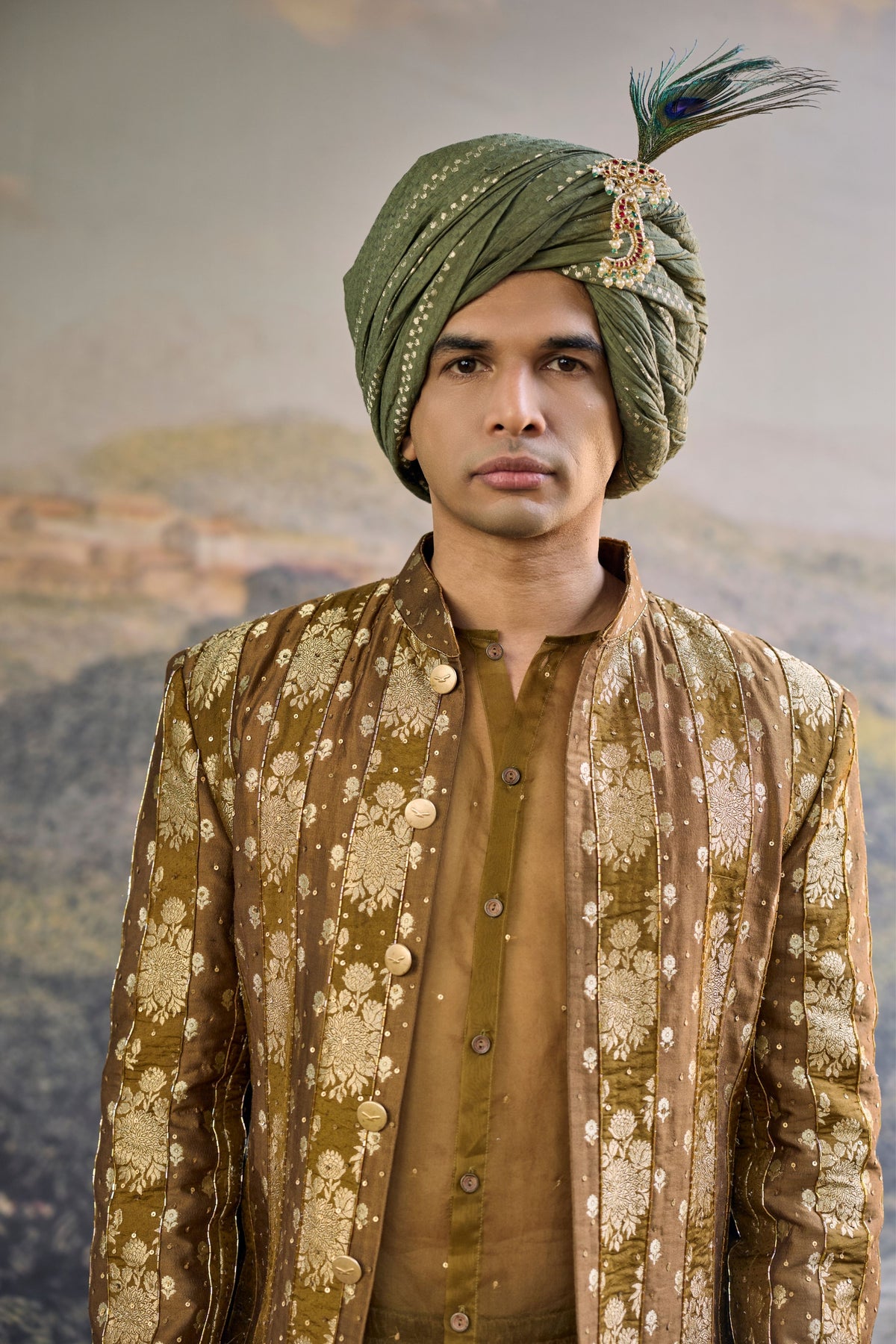 Zarvika Brocade Bundi Set